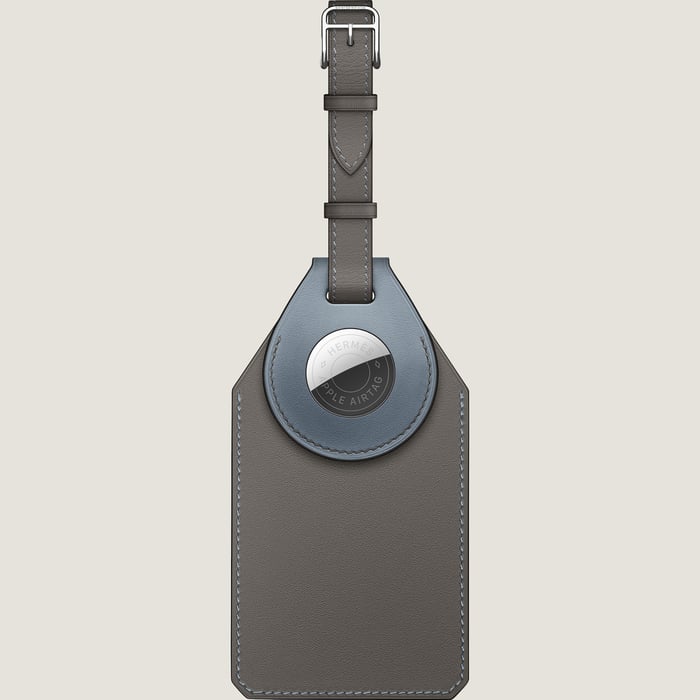 Apple AirTag Hermès bicolor travel tag