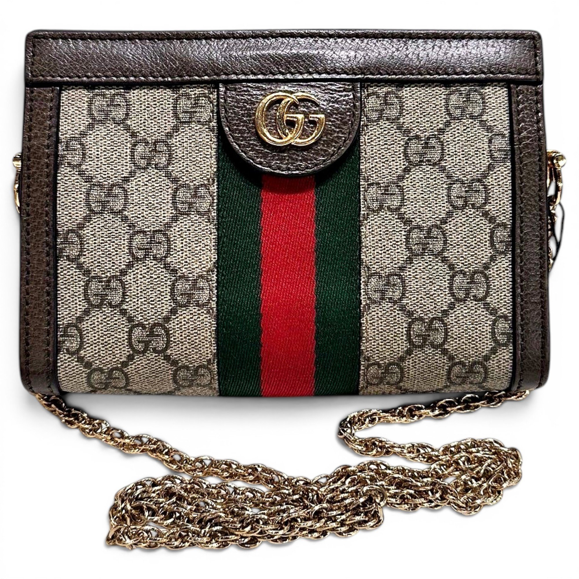 Ophidia Chain leather handbag
