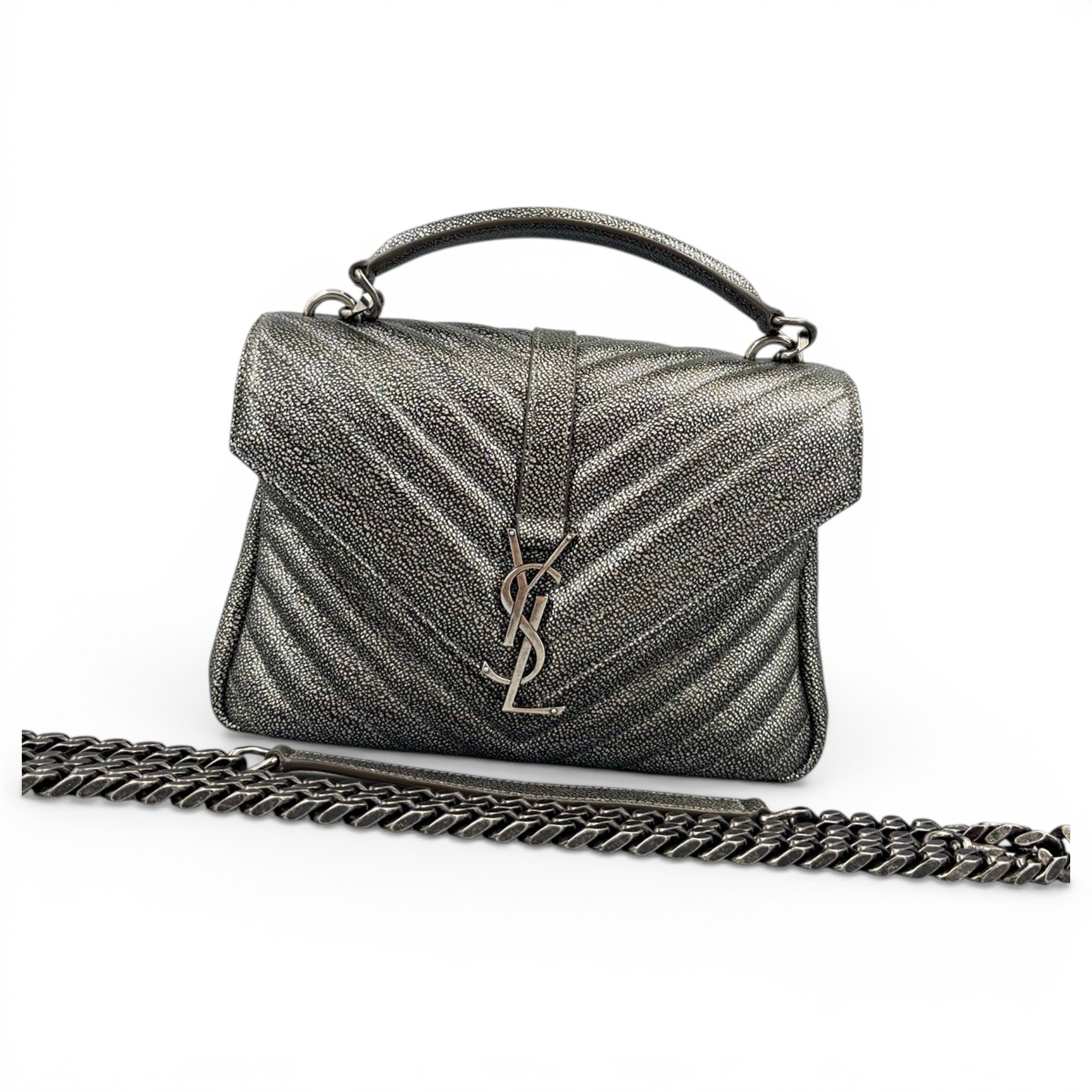 Collége monogramme leather handbag