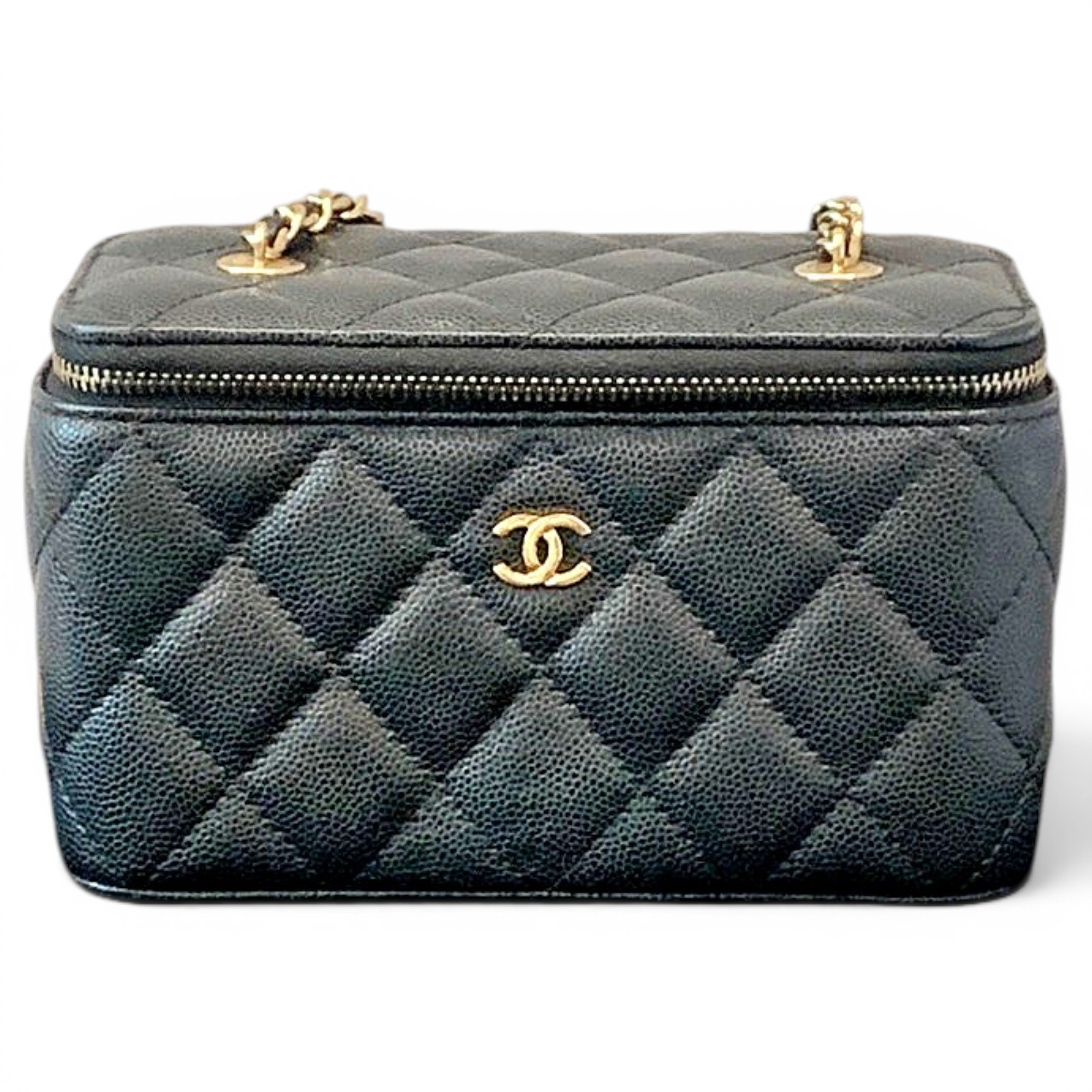 Trendy CC Vanity leather handbag