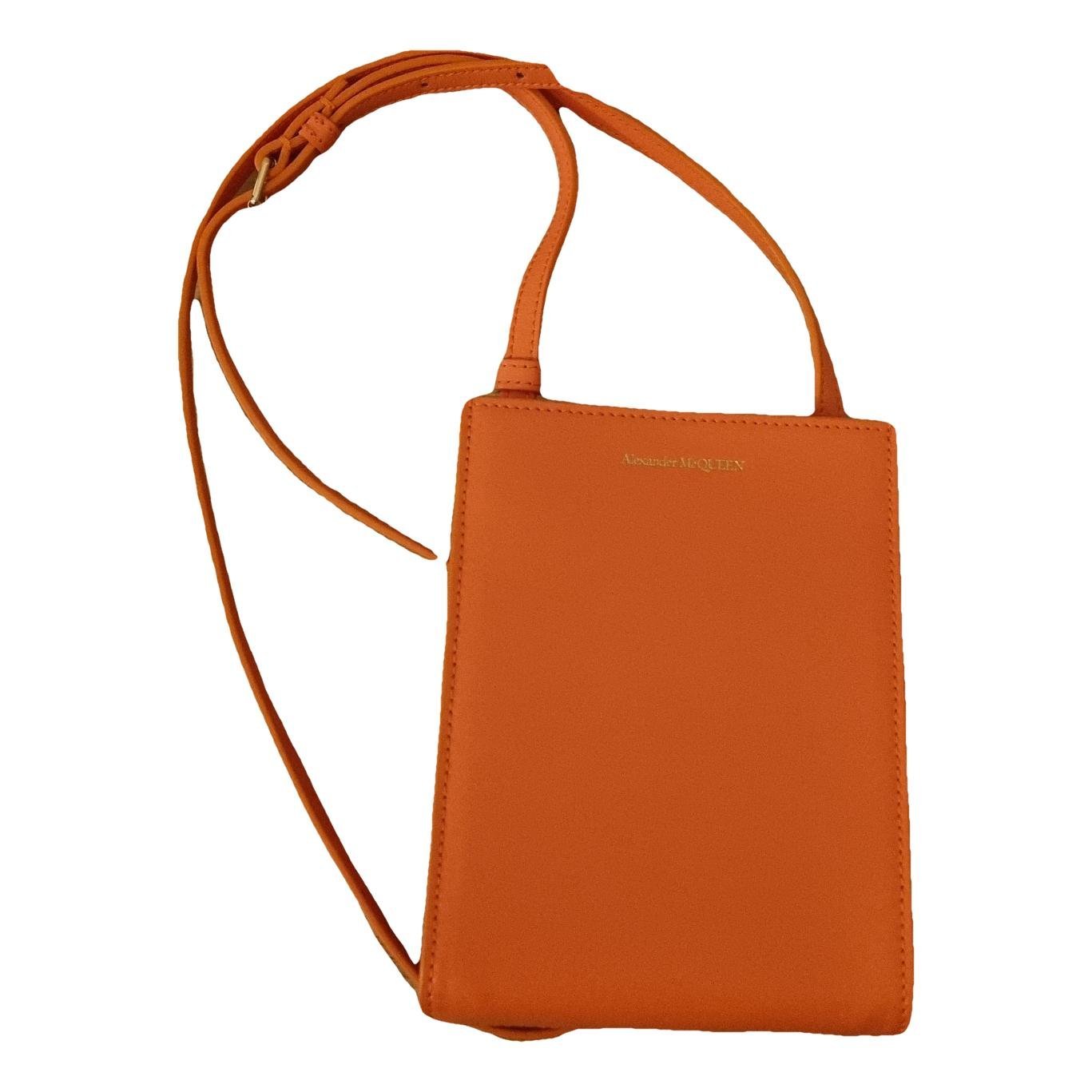 Leather clutch bag