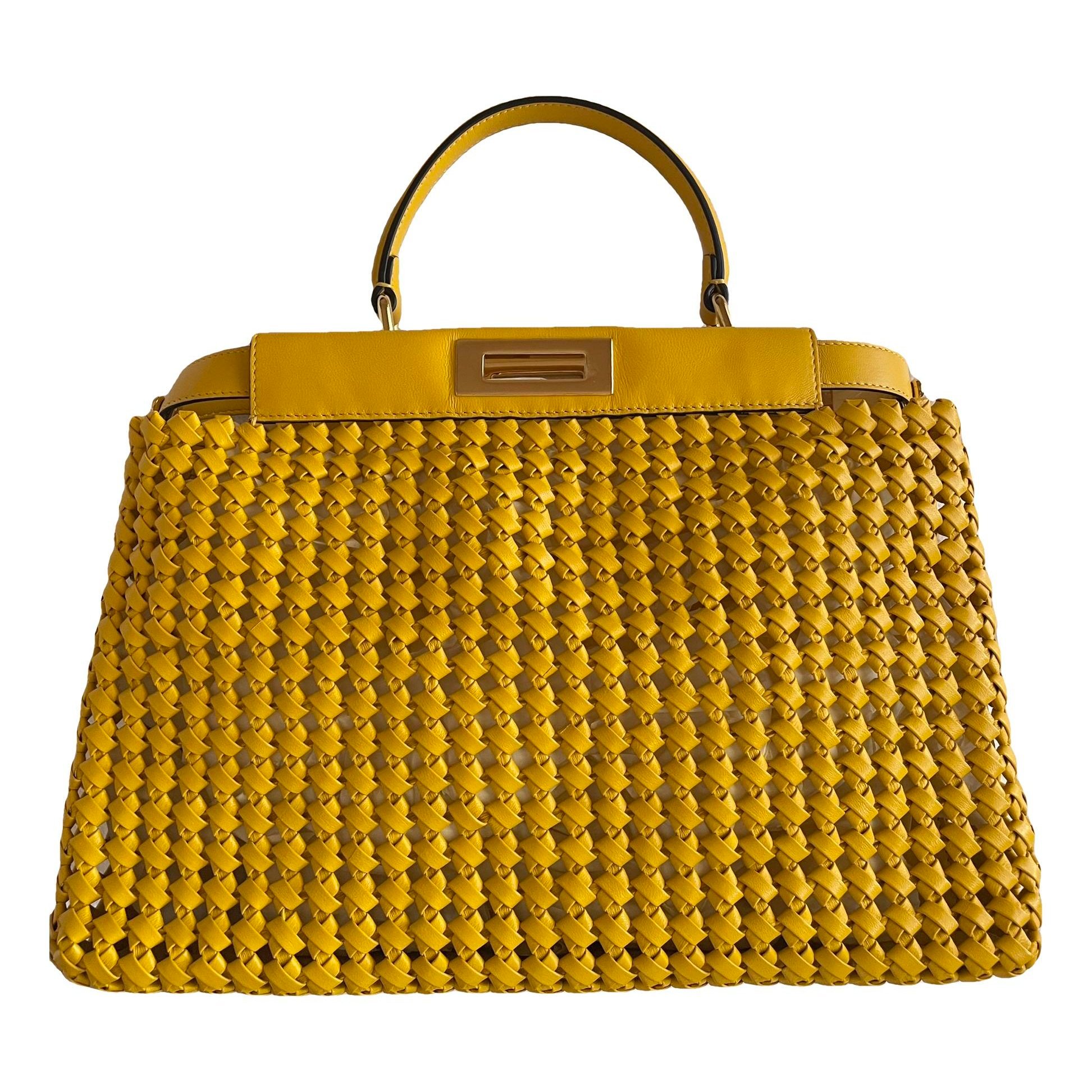 Peekaboo leather handbag