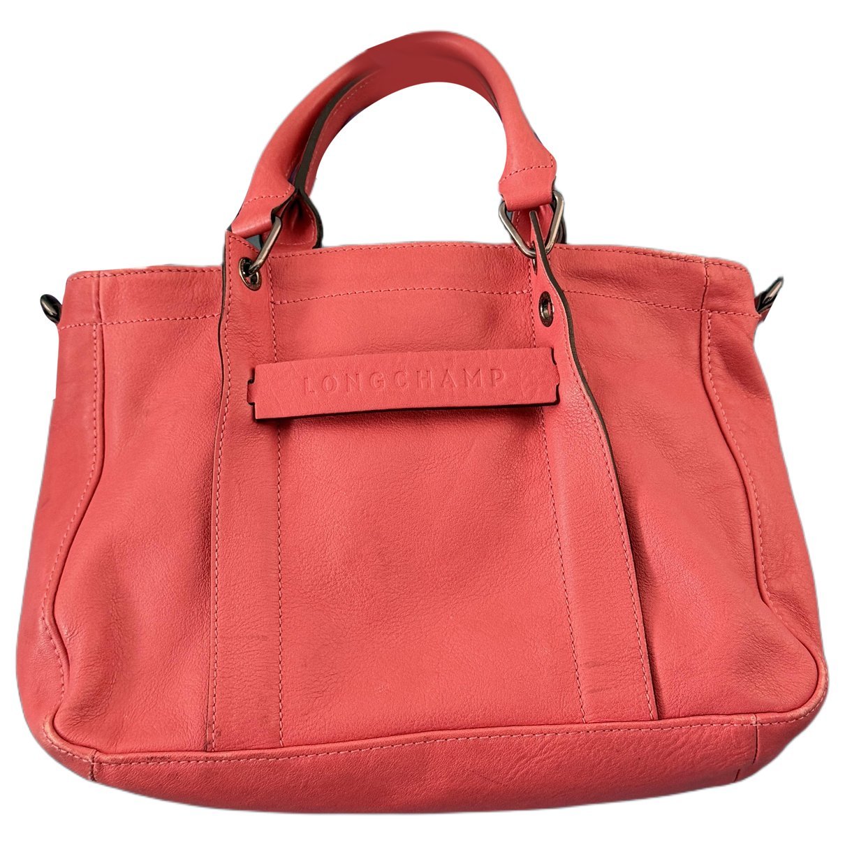 3D leather handbag