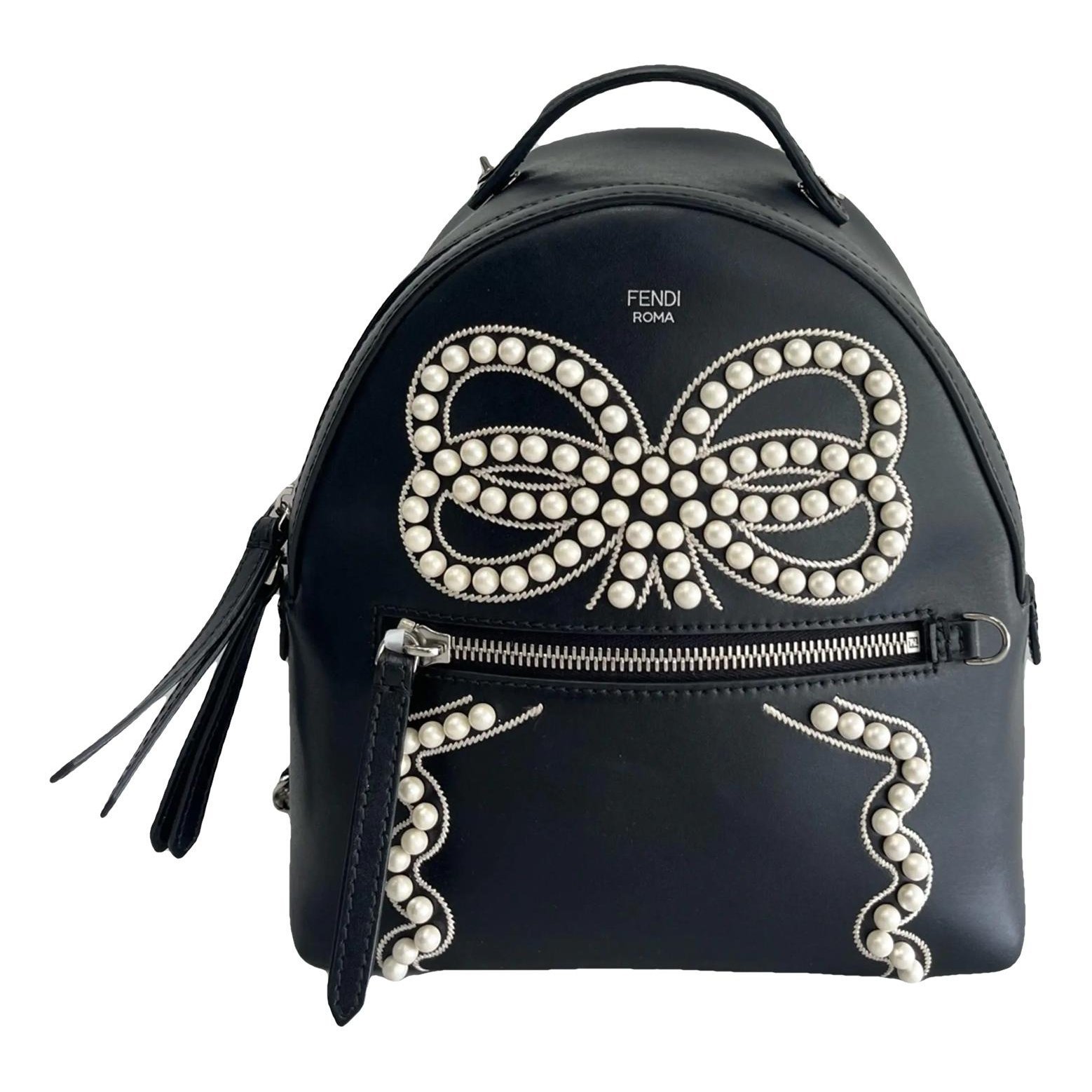 Leather backpack