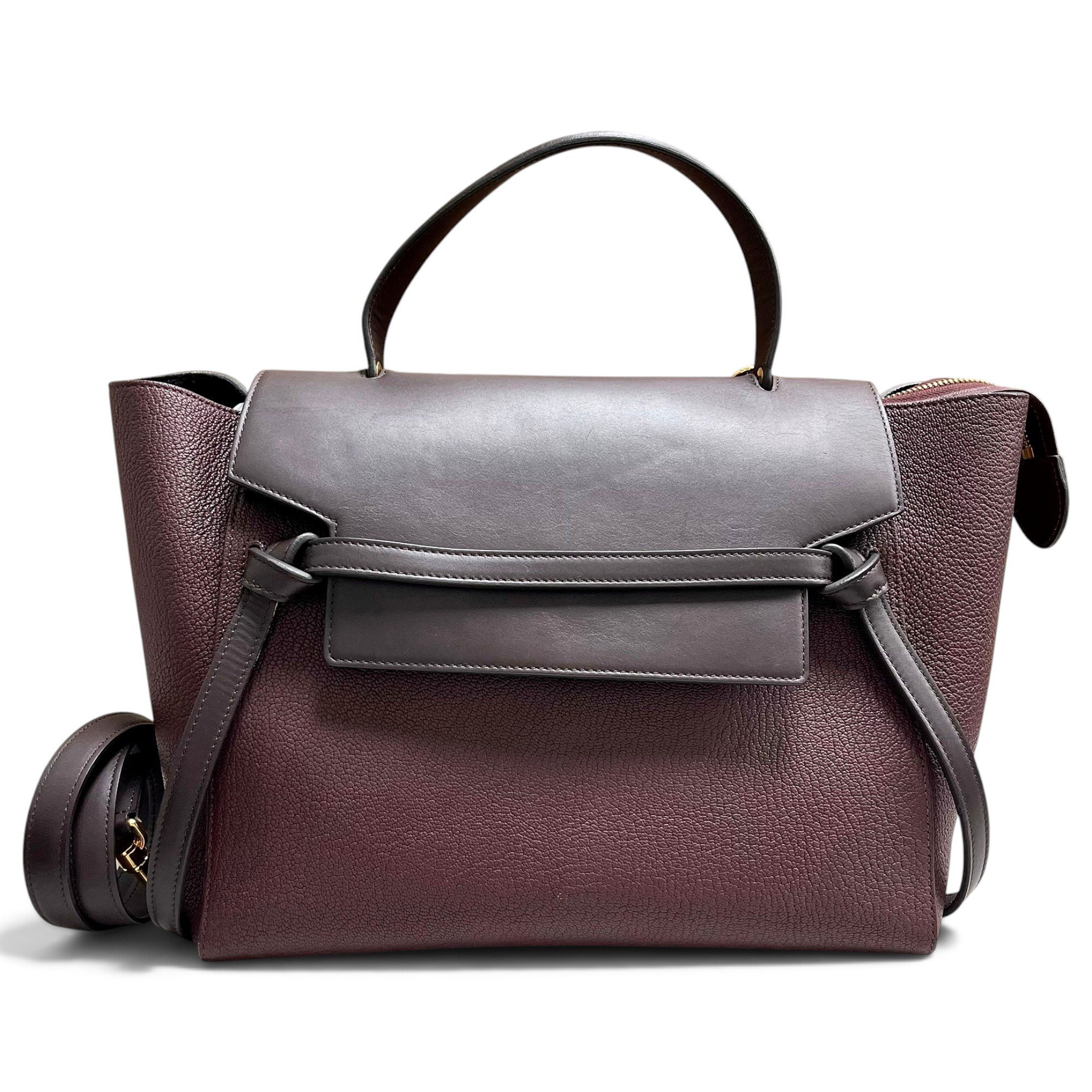 Belt leather handbag