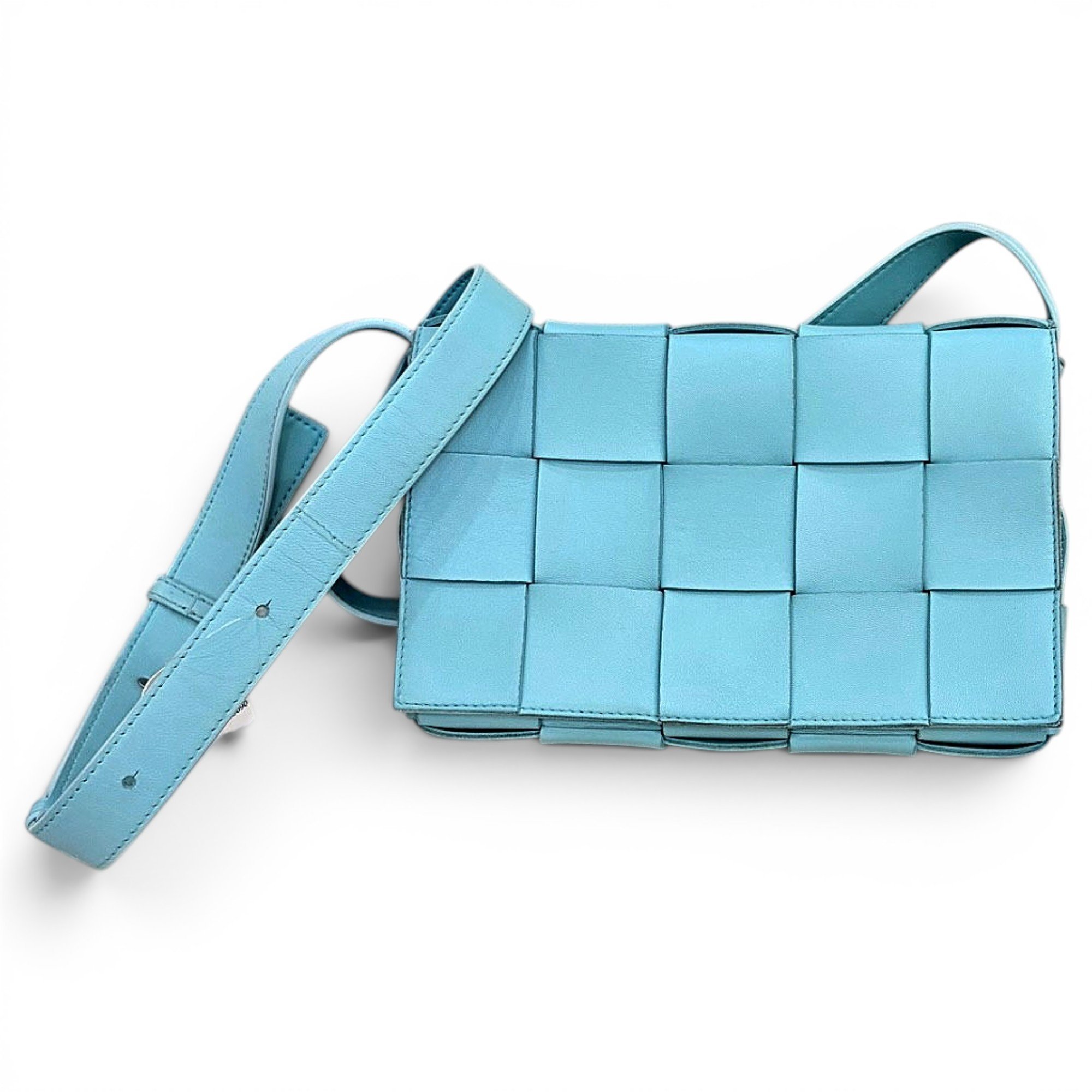 Cassette leather handbag