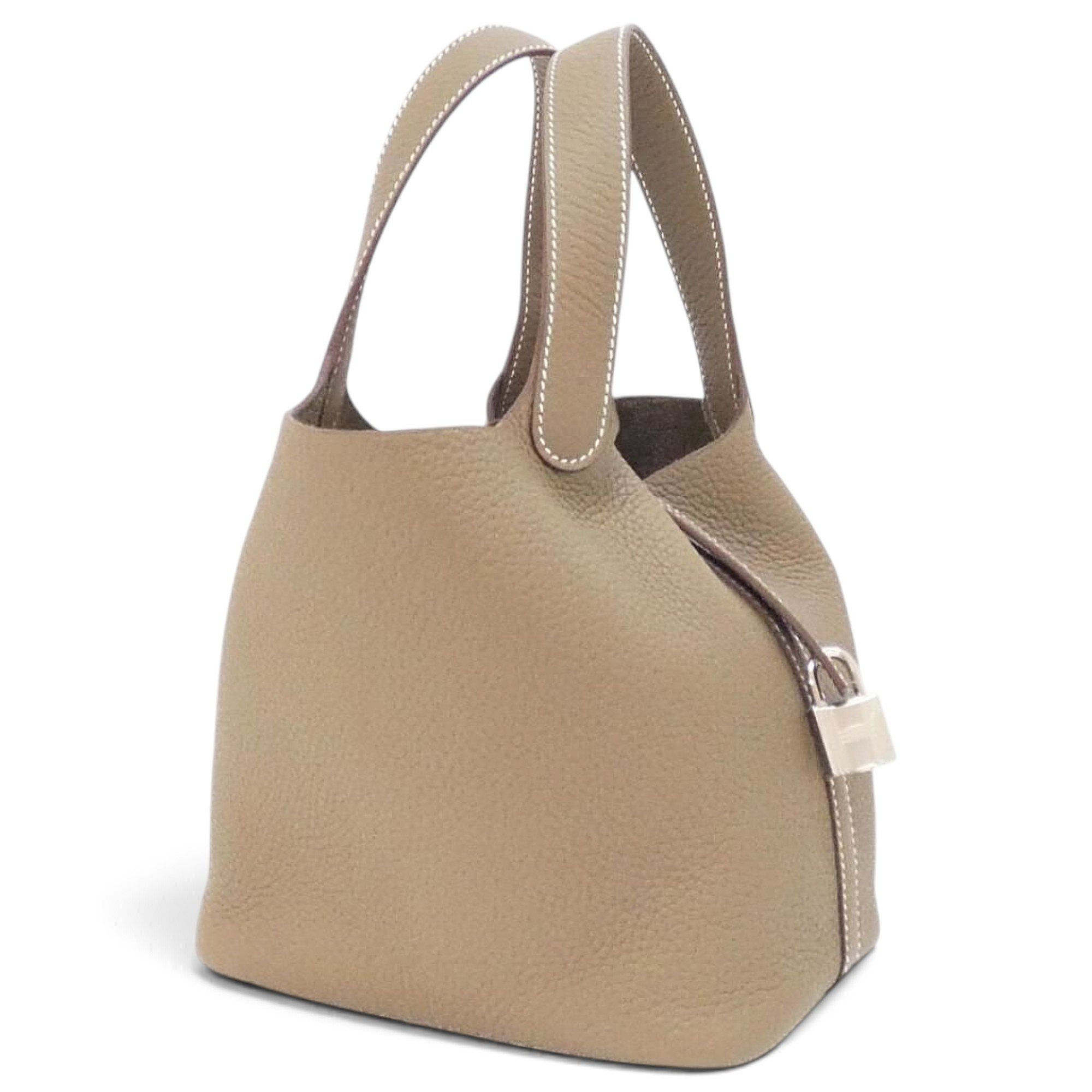Picotin leather handbag