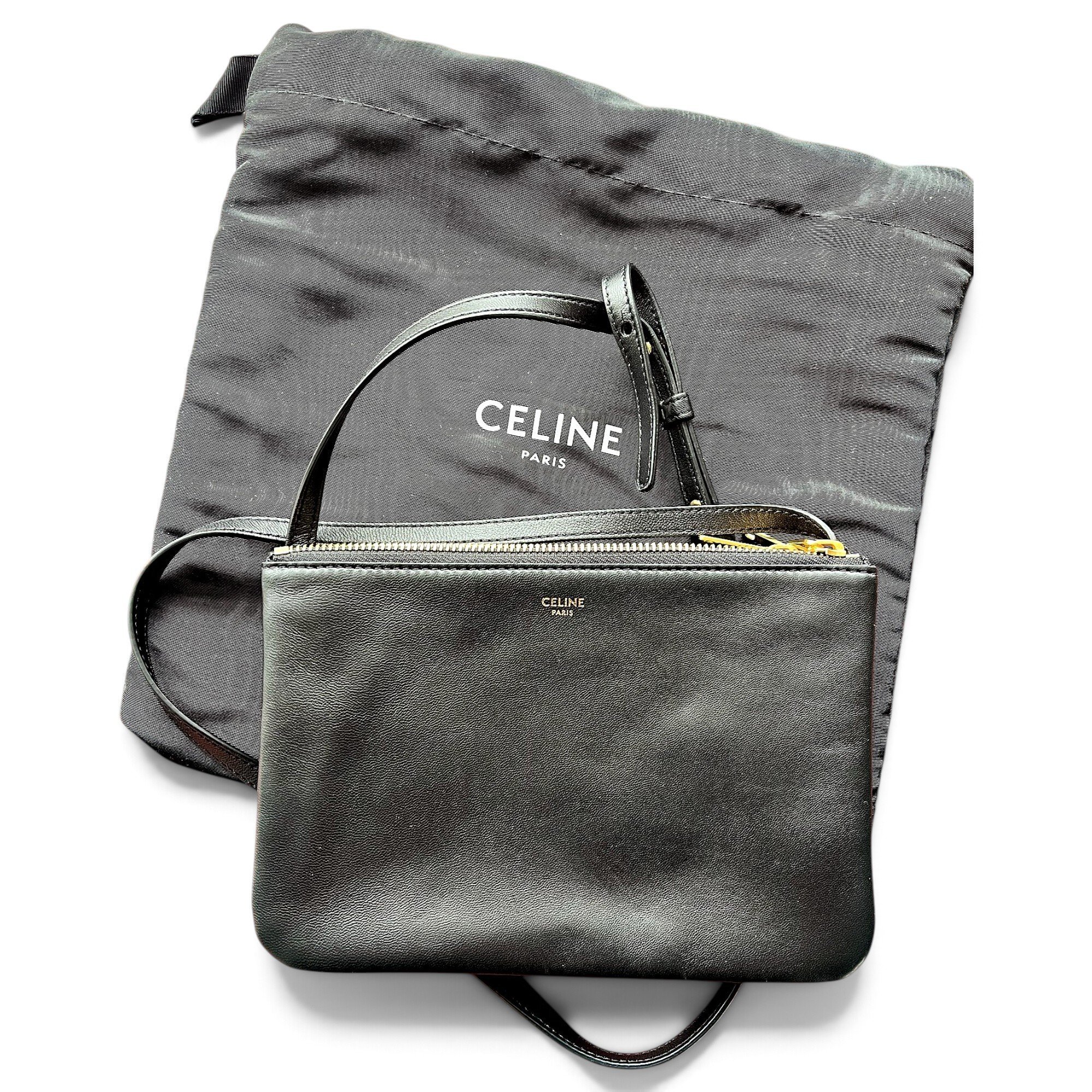 Trio leather crossbody bag