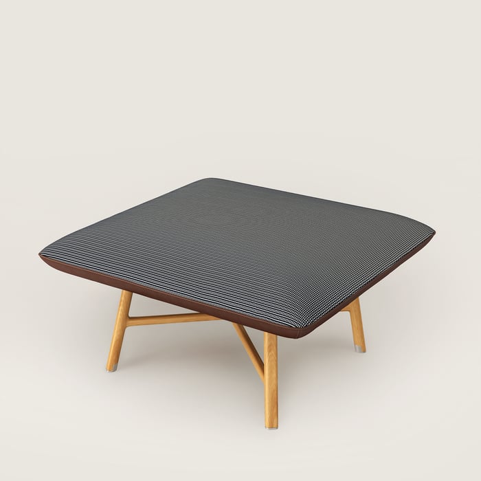 Les Necessaires d'Hermès "Carre d'Assise" Low Stool, High Model