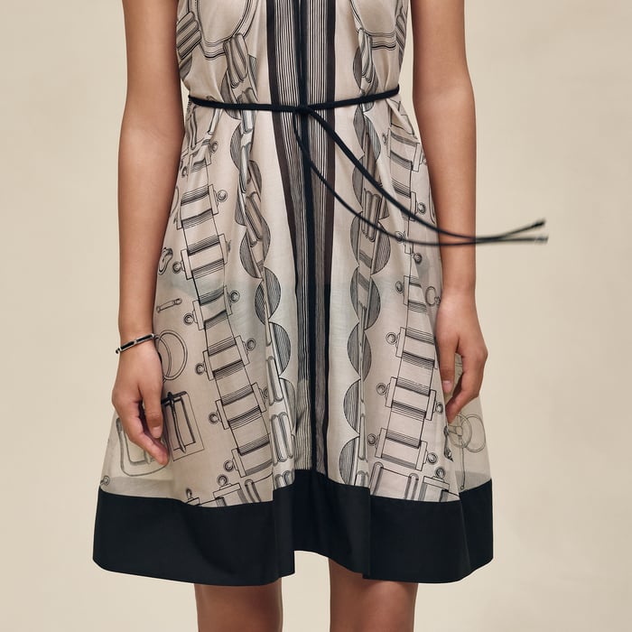 Beige Pierre d'Istrie "Cahier Du Colporteur" Beach Dress