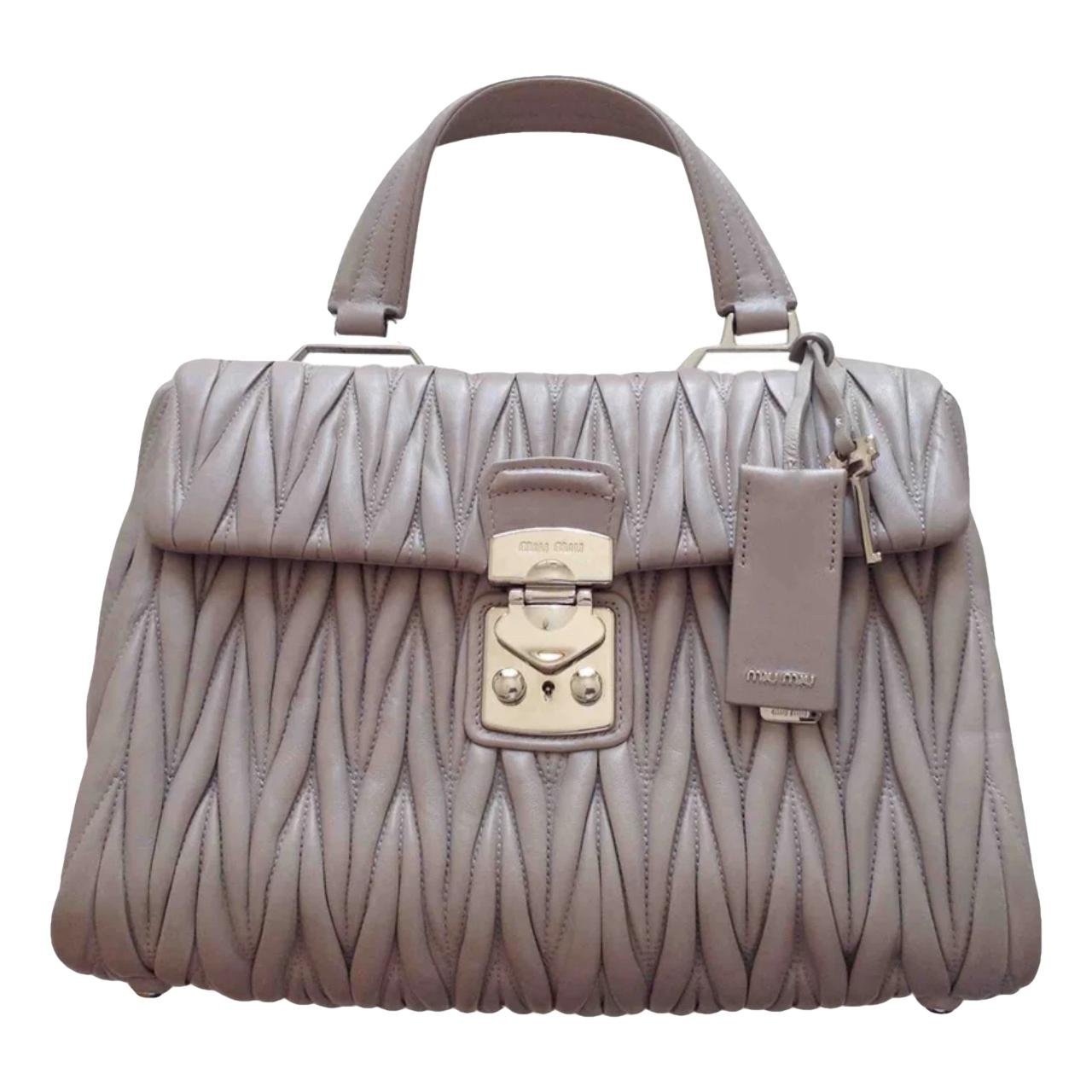 Miu Miu Matelassé leather crossbody bag