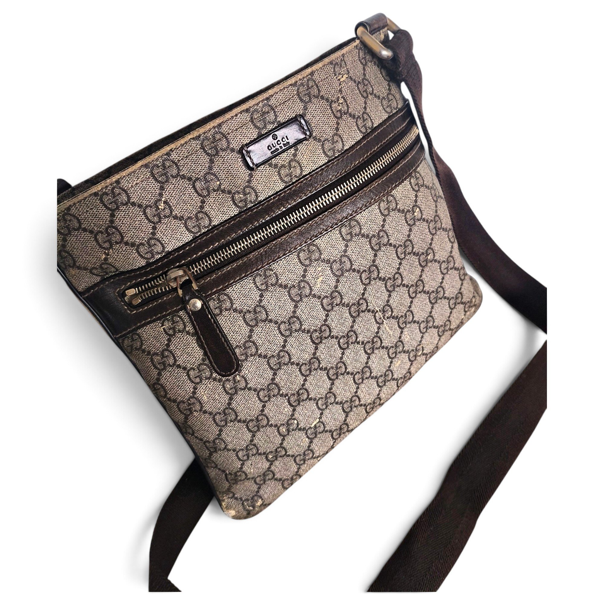 Ophidia leather crossbody bag