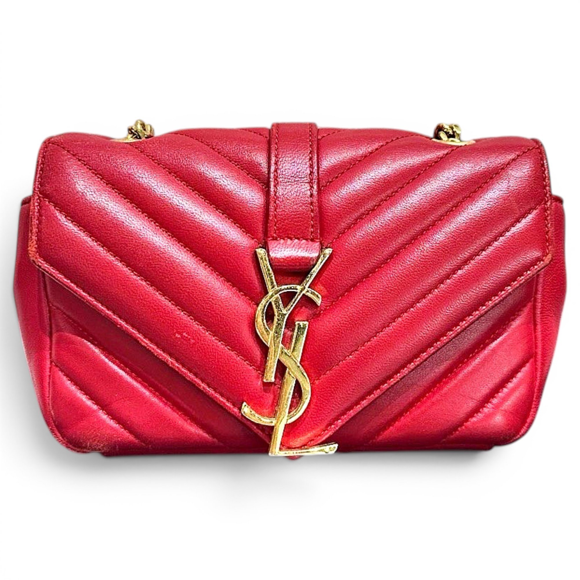 Collége monogramme leather crossbody bag