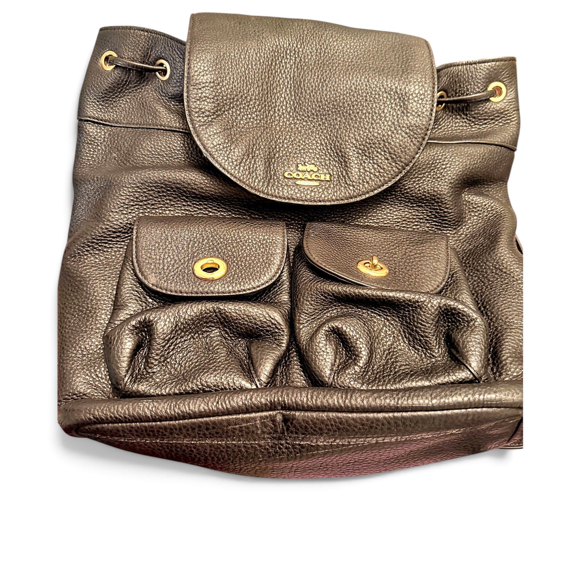 Leather backpack