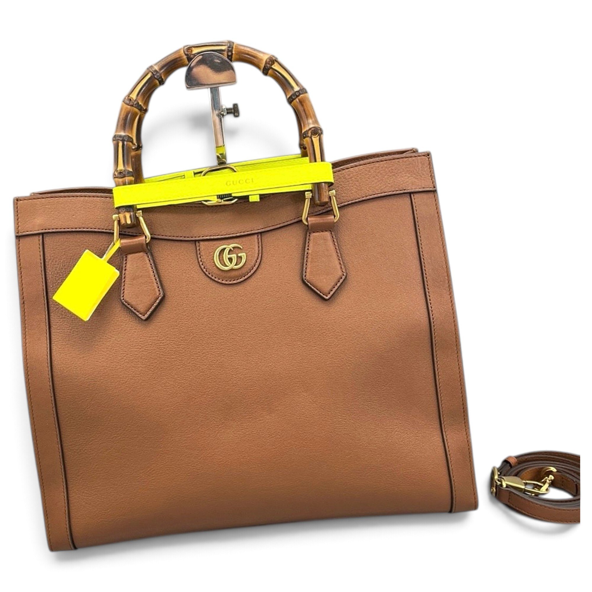 Diana Bamboo leather handbag