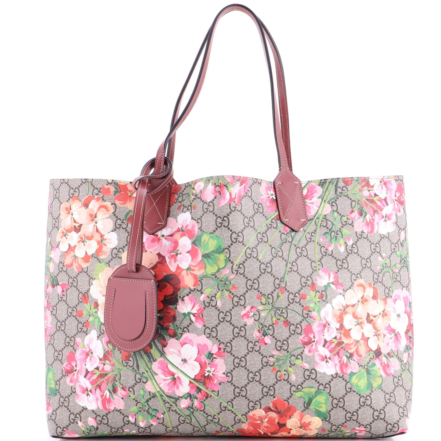Gucci Reversible Tote Blooms GG Print Leather Medium