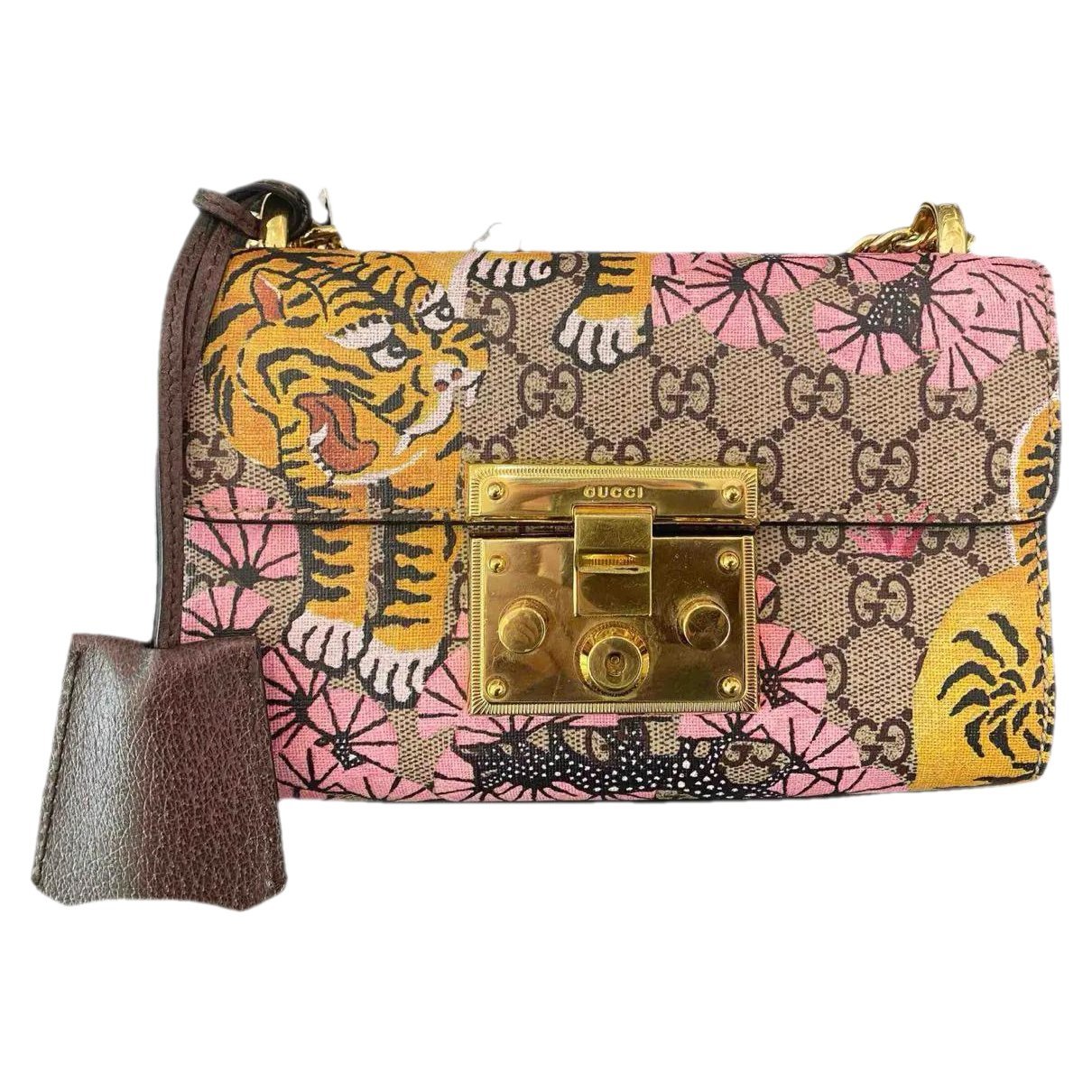 Padlock vinyl handbag