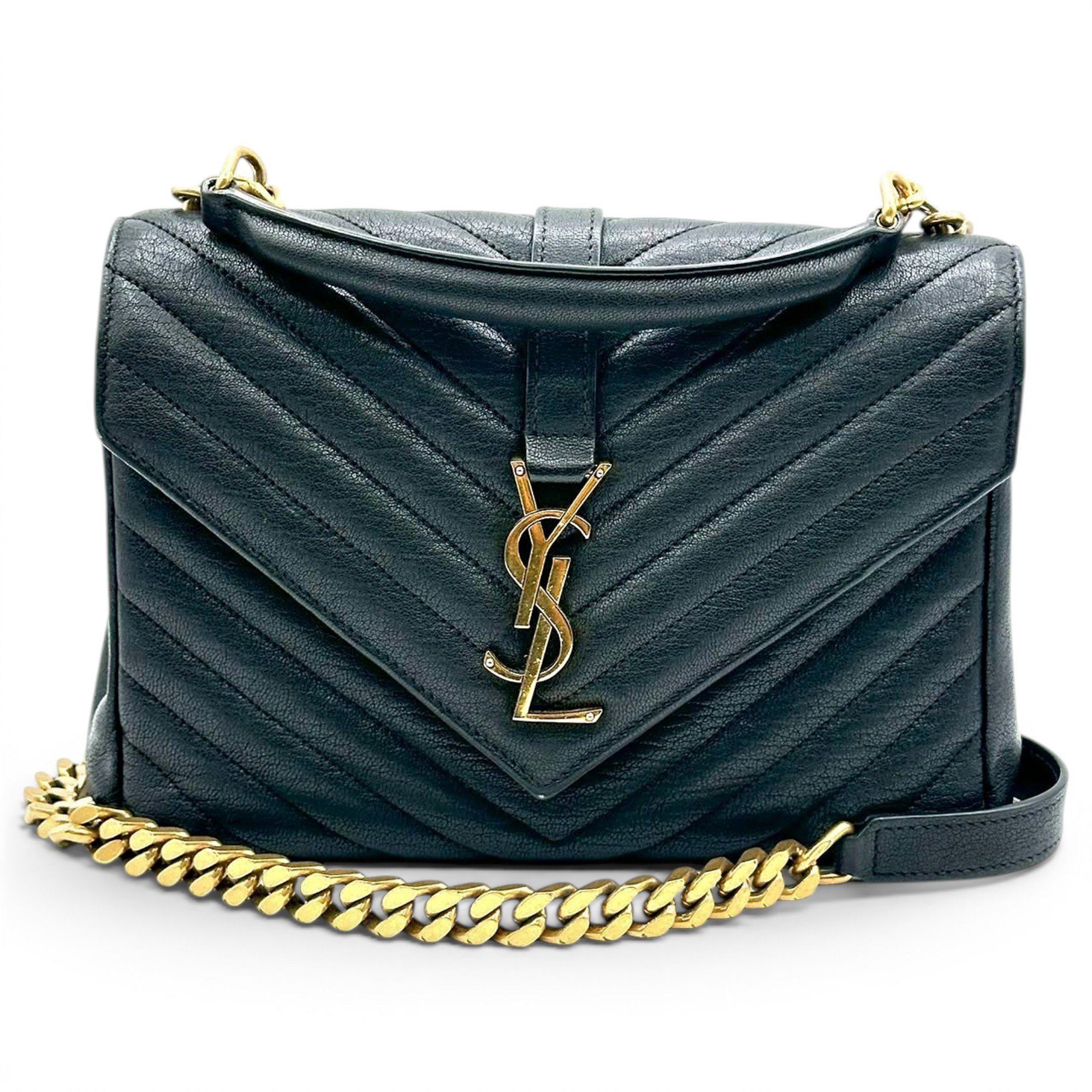 Collége monogramme leather handbag