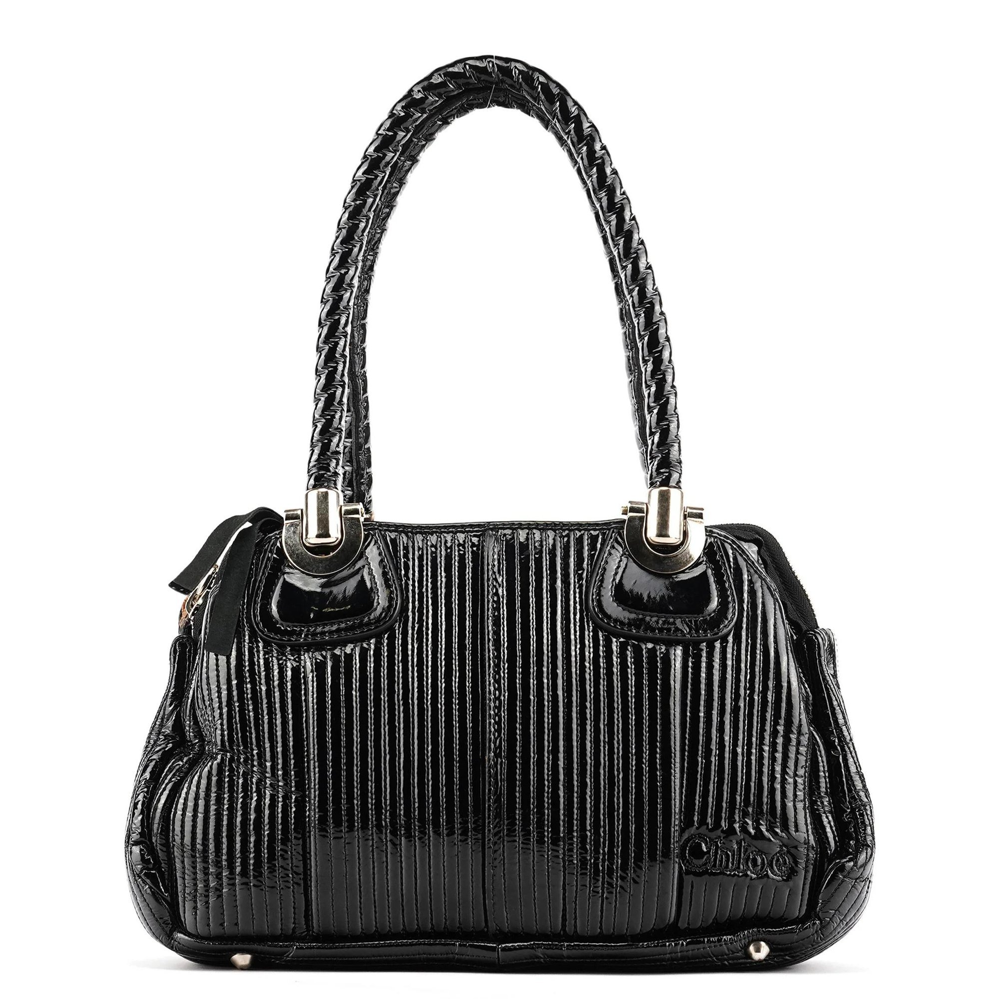 Paddington patent leather tote