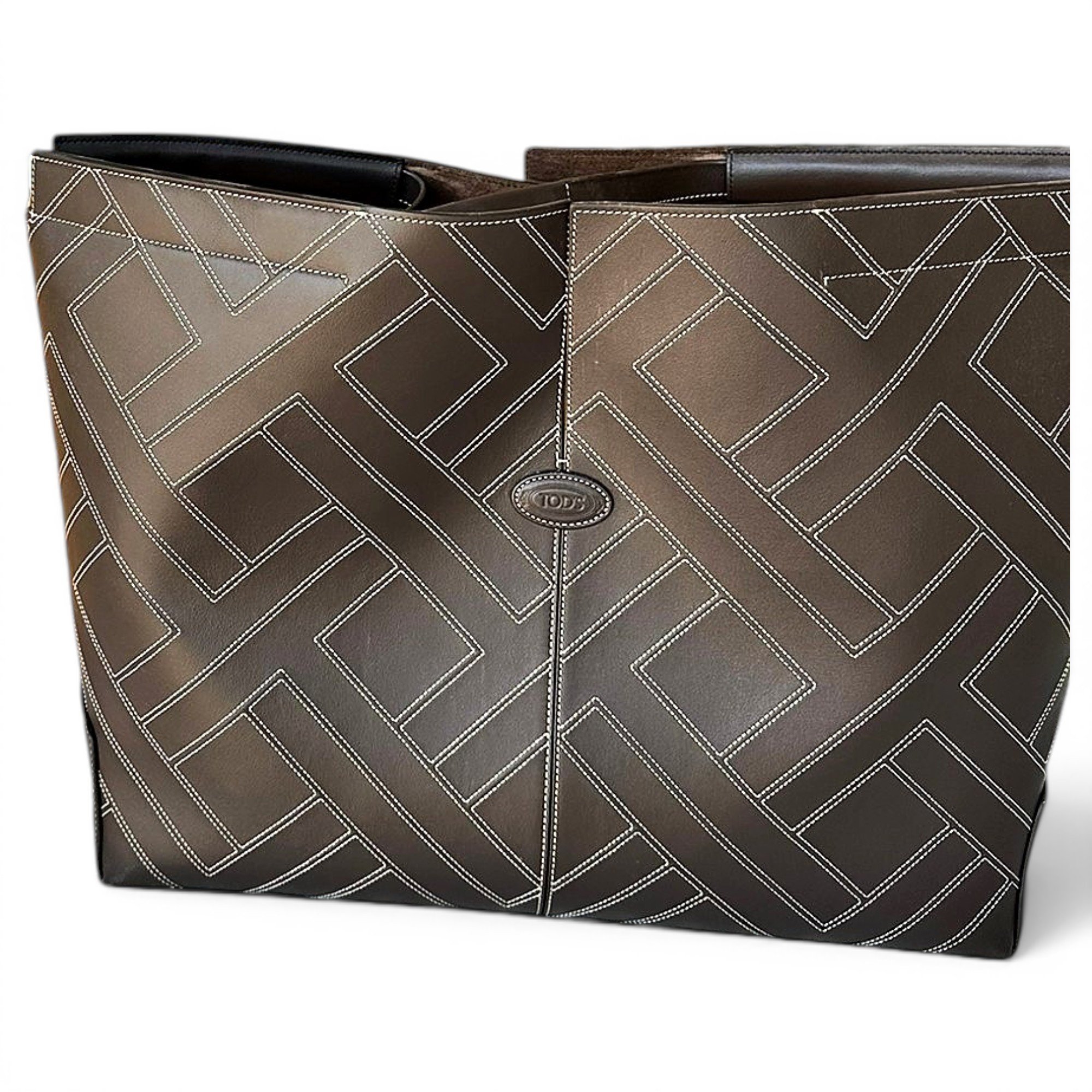 D Bag leather tote