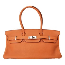 Hermes Birkin Handbag Orange Leather