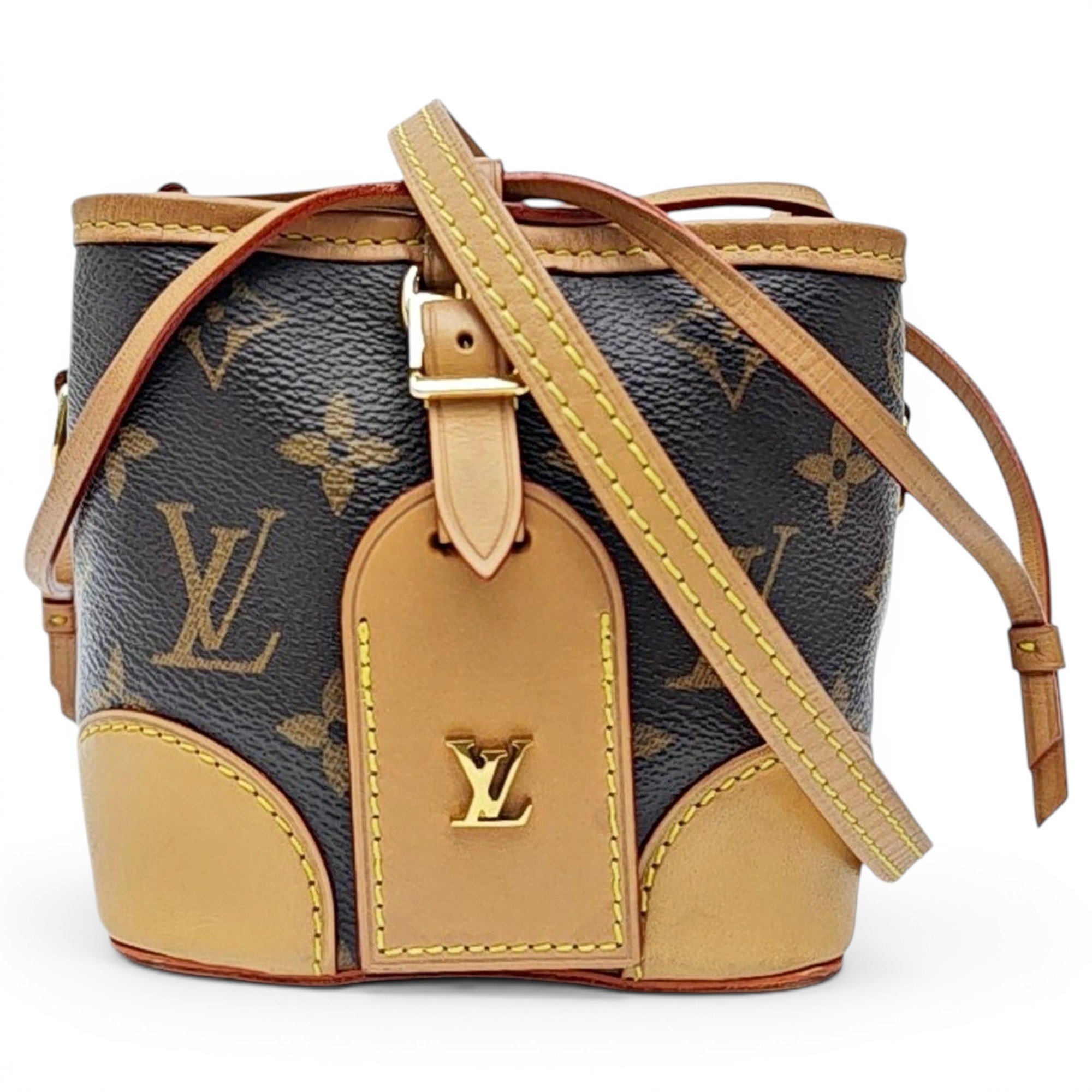 Nano Noé leather handbag