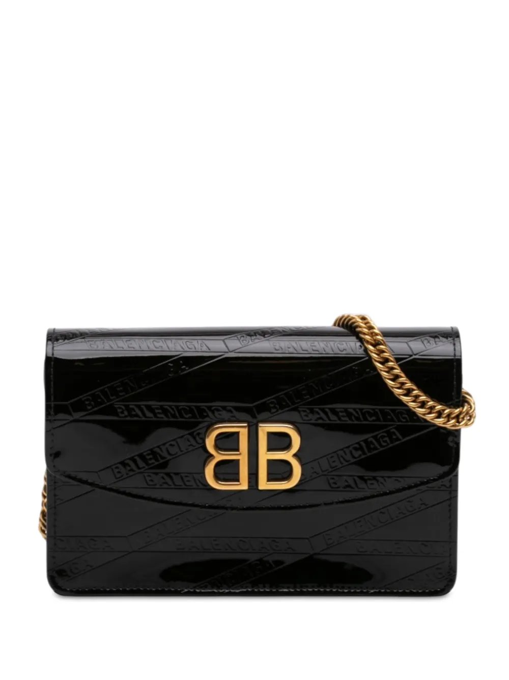 2019 Embossed Patent Losange BB Wallet on Chain crossbody bag