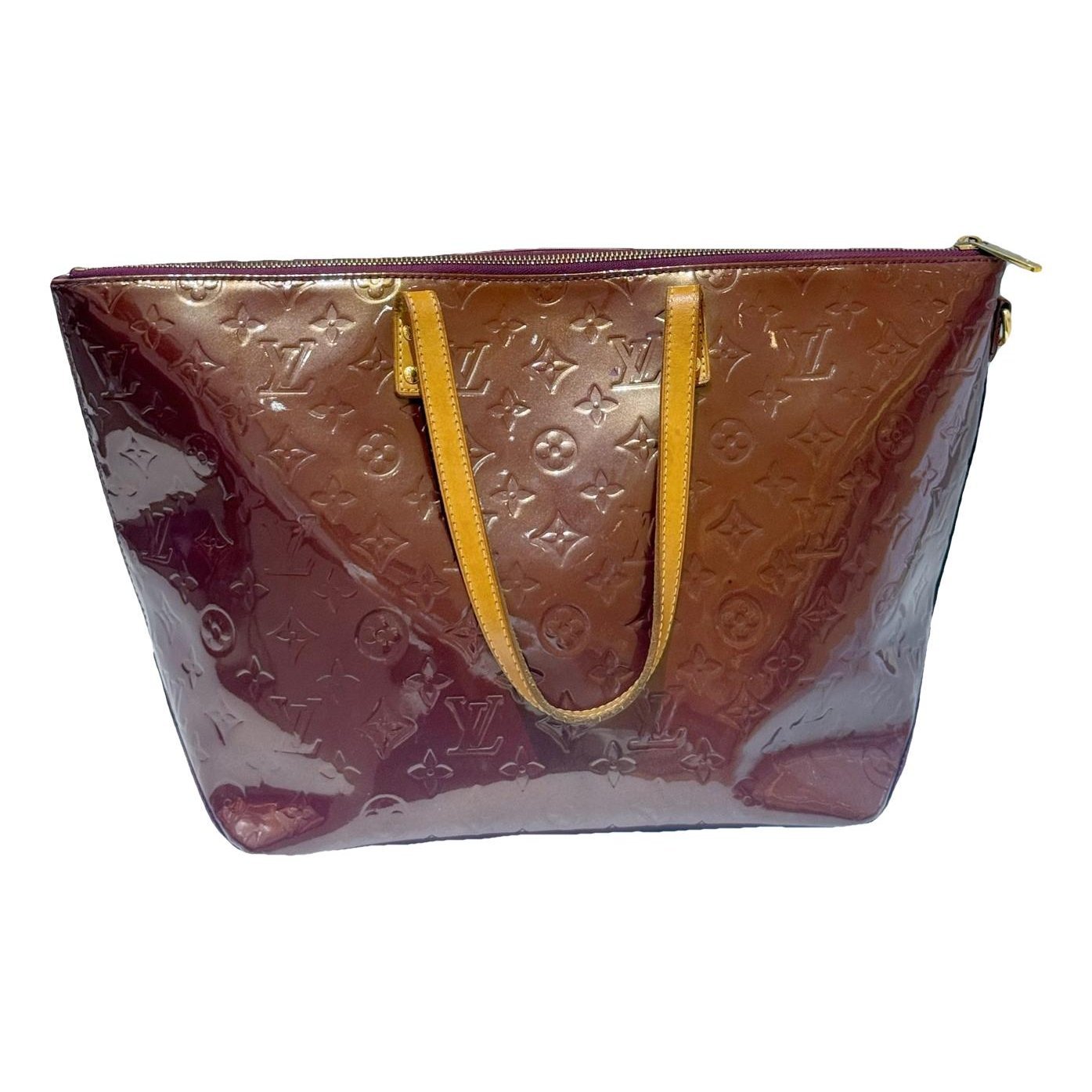 Patent leather handbag