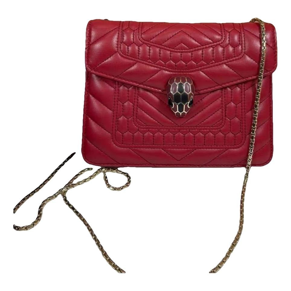 Serpenti leather crossbody bag