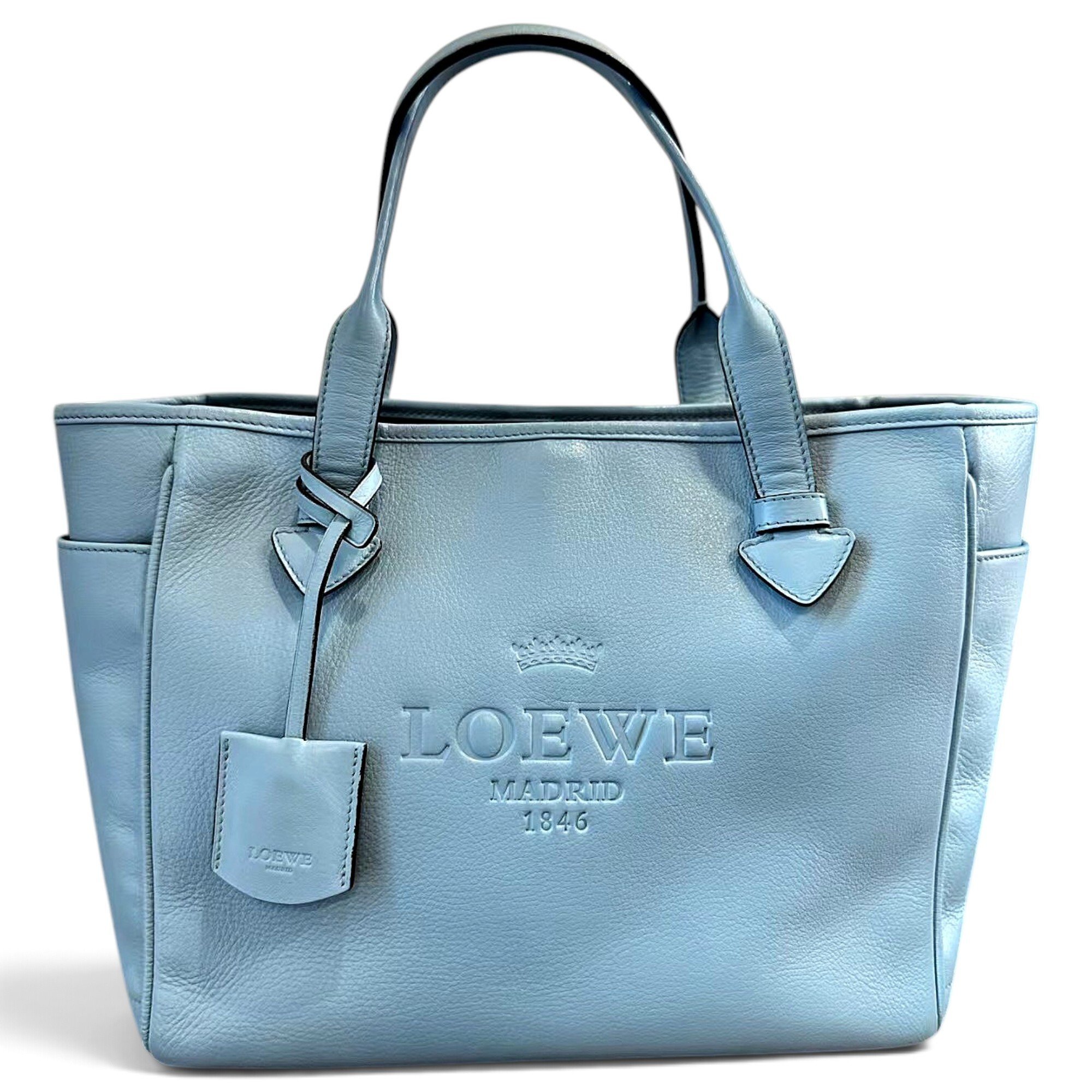 Leather tote
