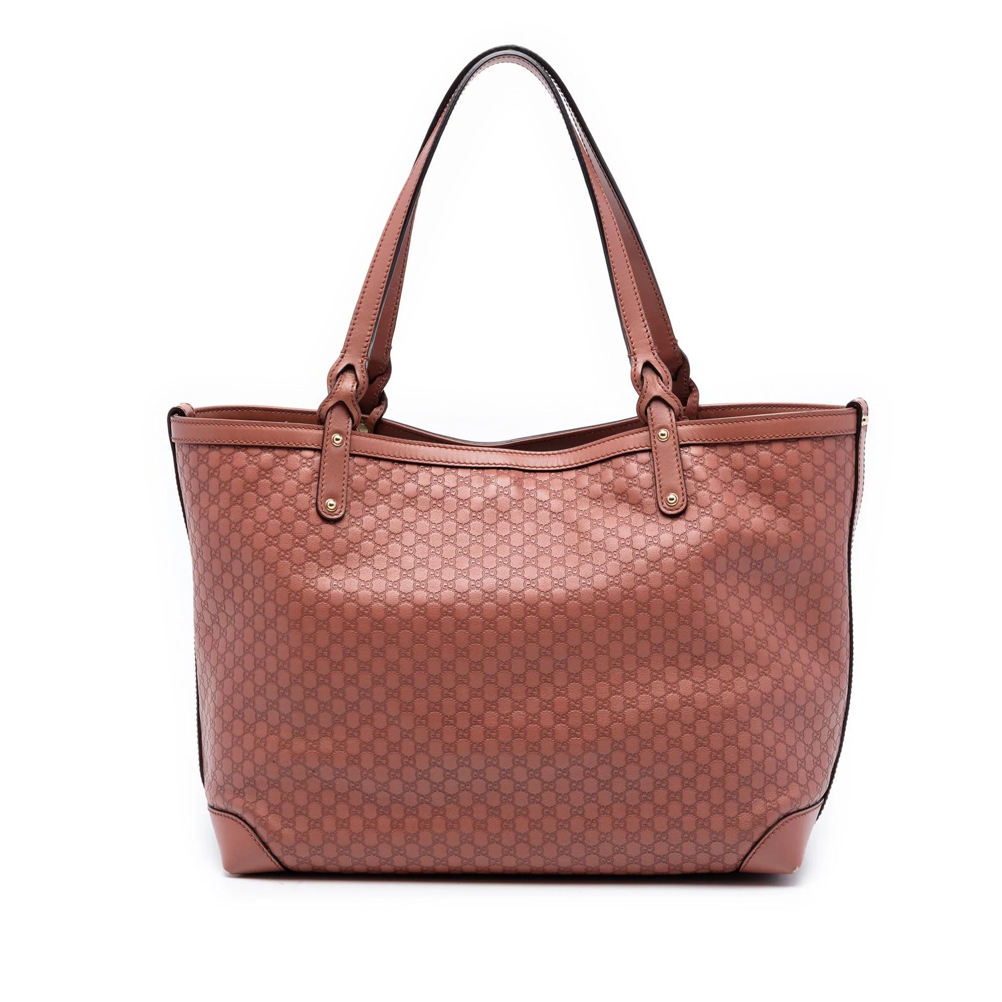Leather tote