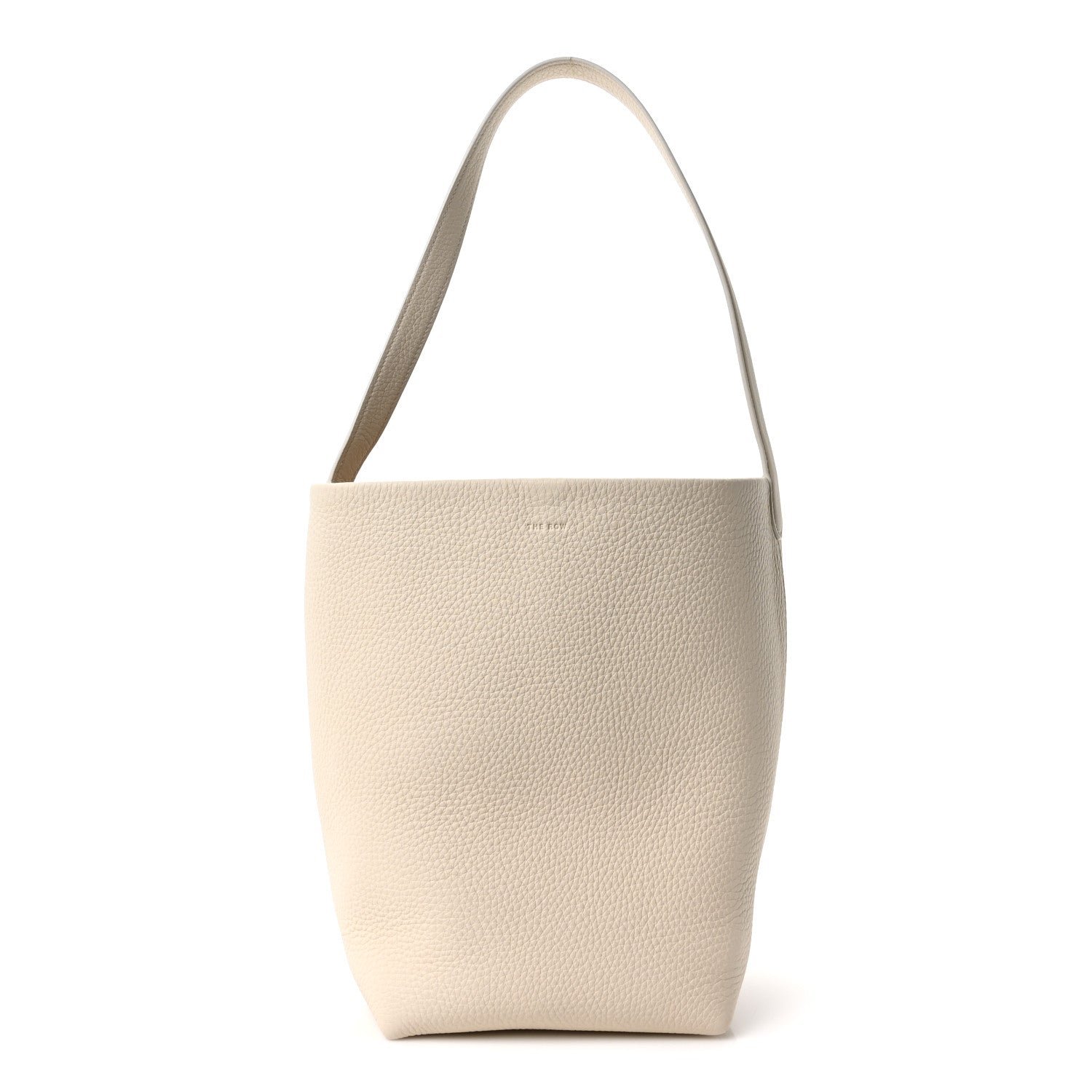 The Row The Row Grained Calfskin Medium N/S Park Tote Ivory