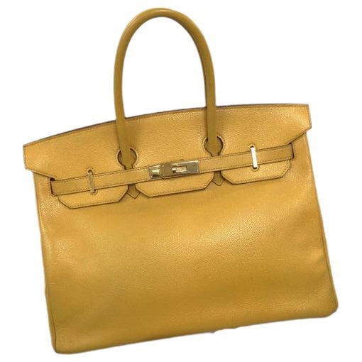 Hermes Birkin 35 Handbag Jaune Ambre Epsom Leather