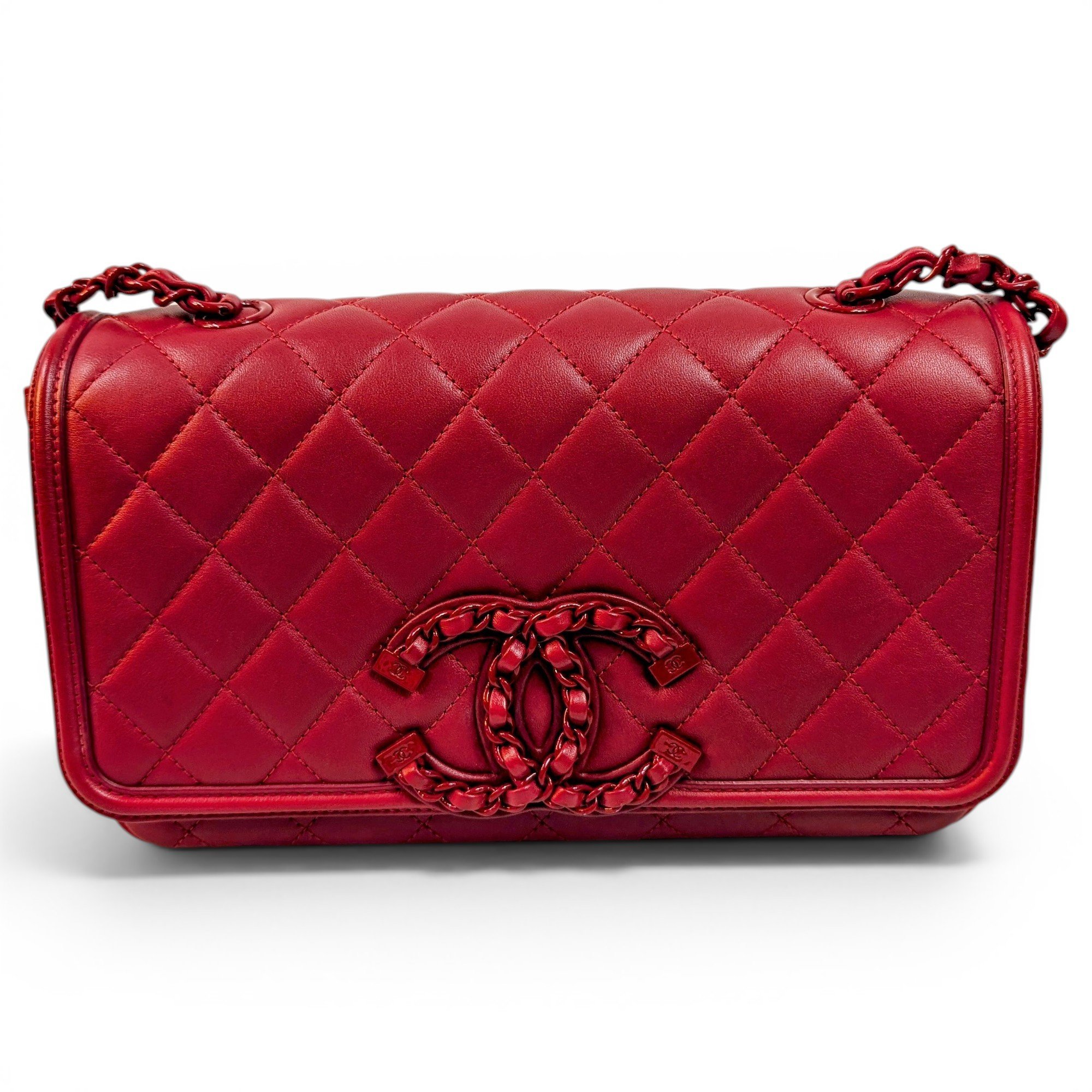 Trendy CC Flap leather handbag