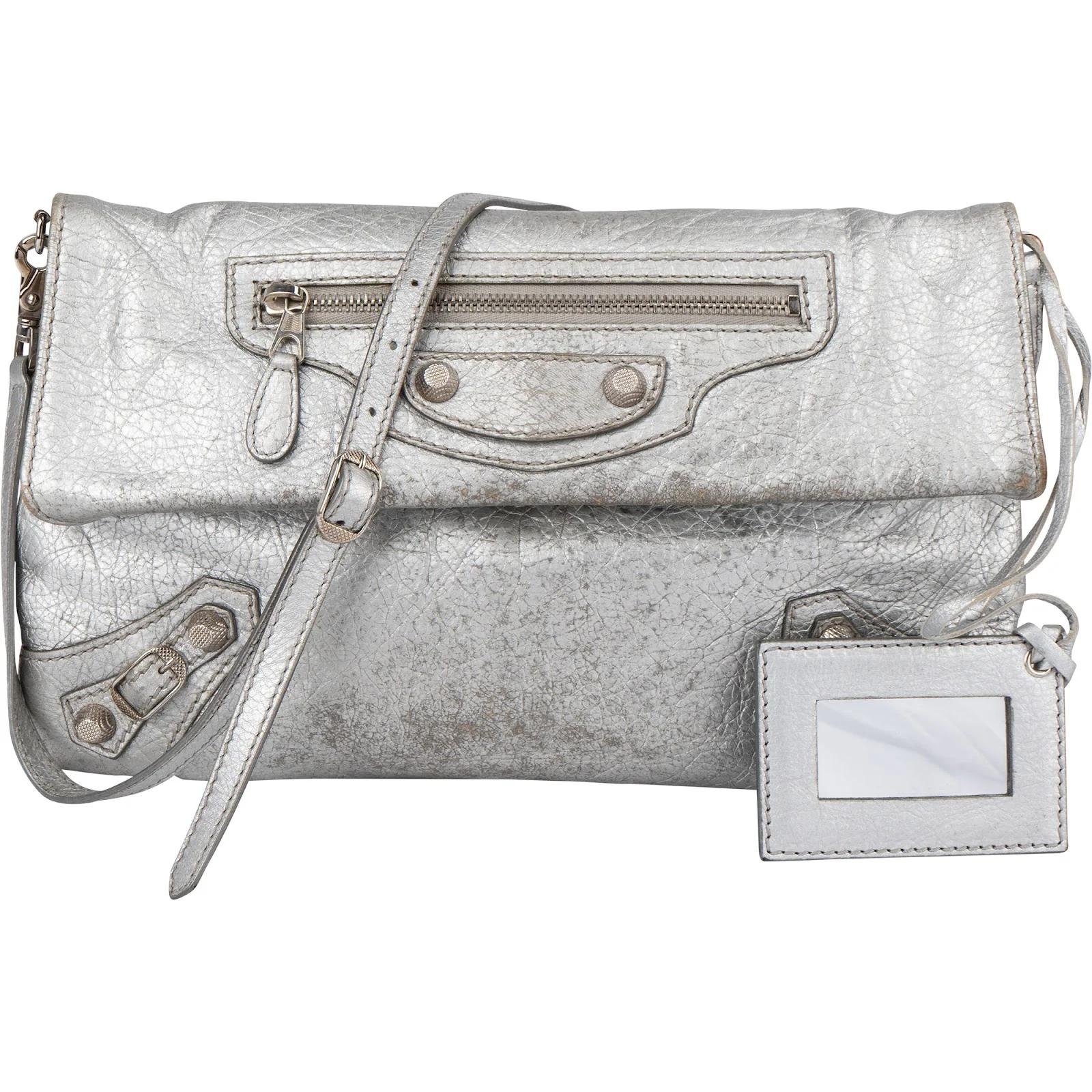 Balenciaga City Clip leather clutch bag