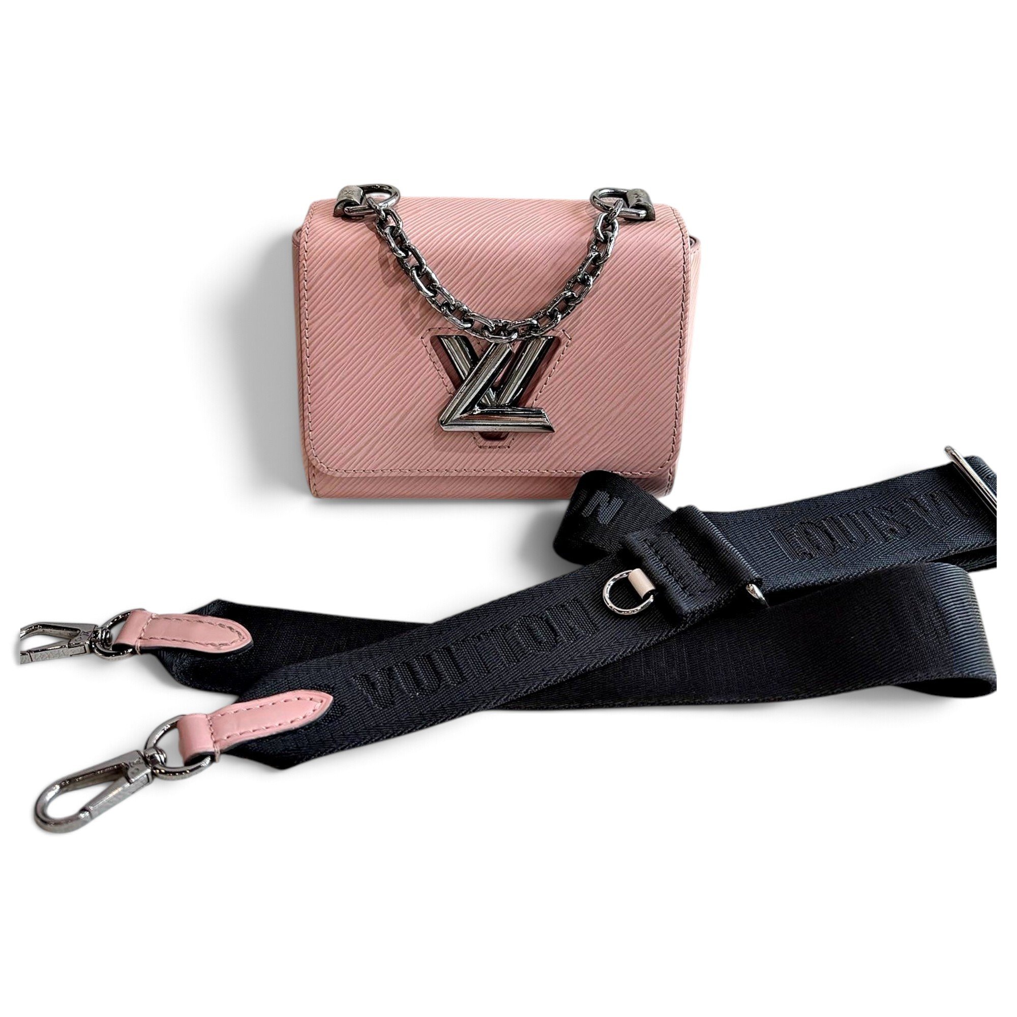 Twist leather handbag