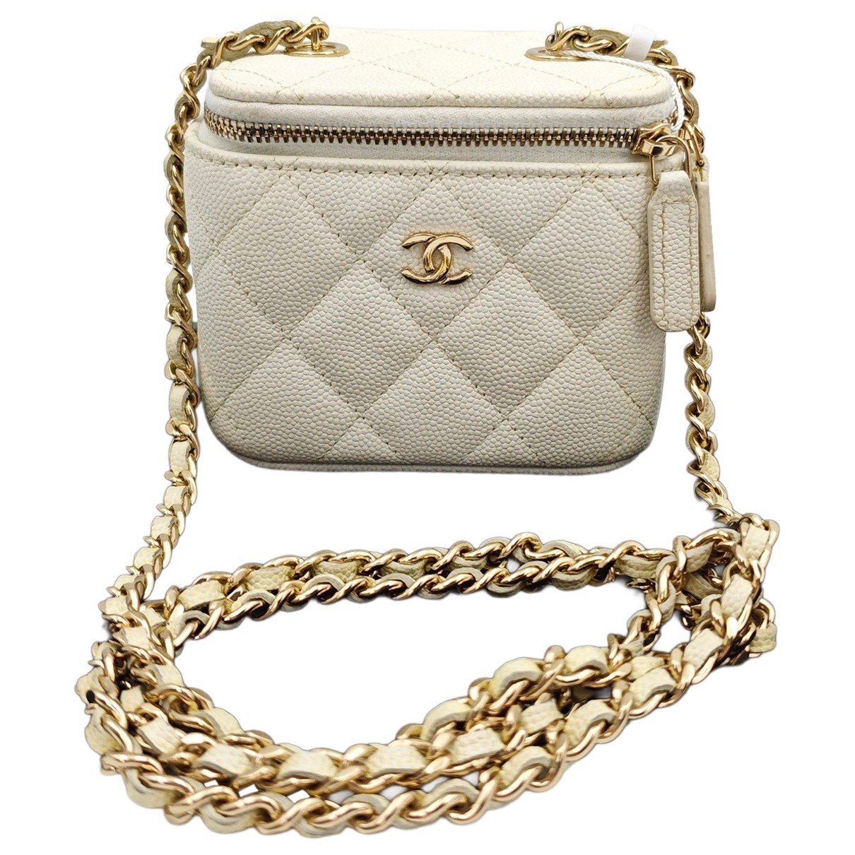 Trendy CC Vanity leather handbag