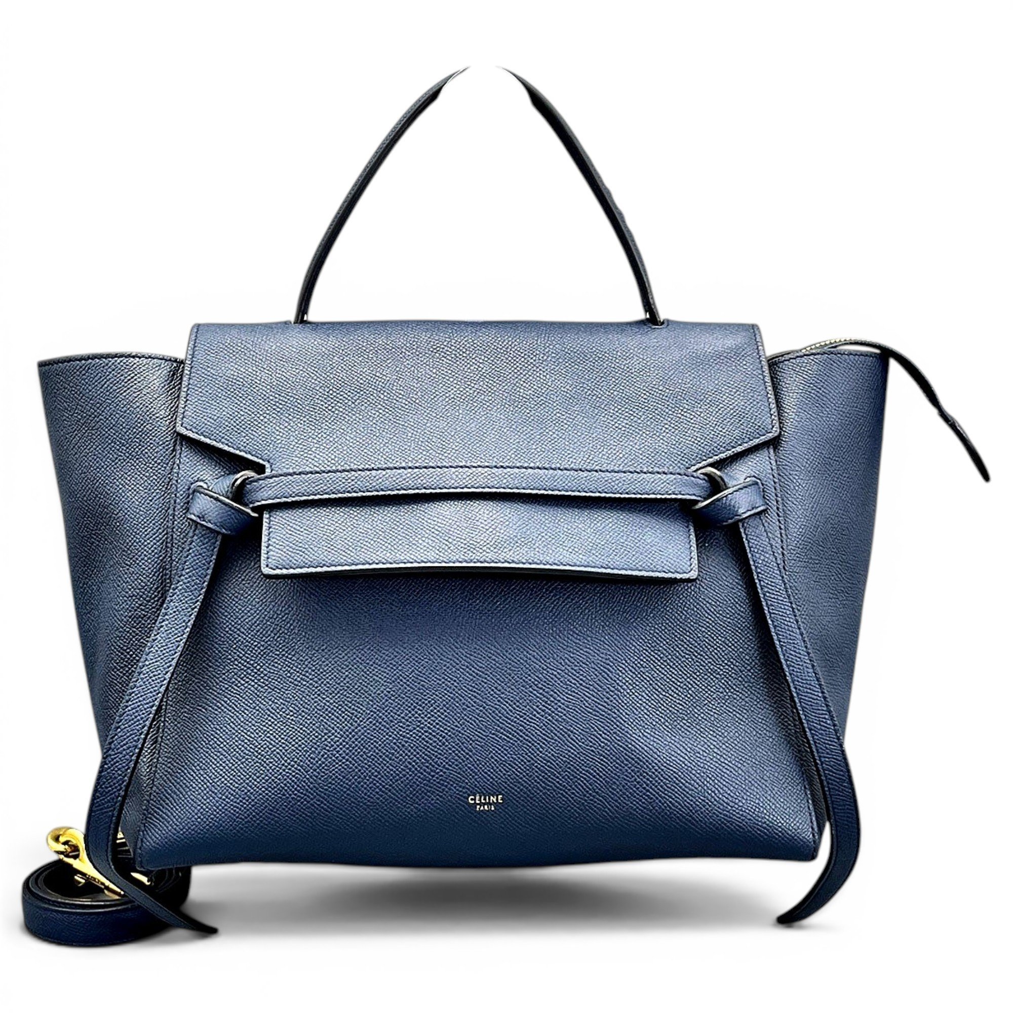 Belt leather handbag