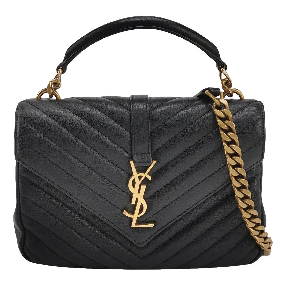 Collége monogramme leather handbag