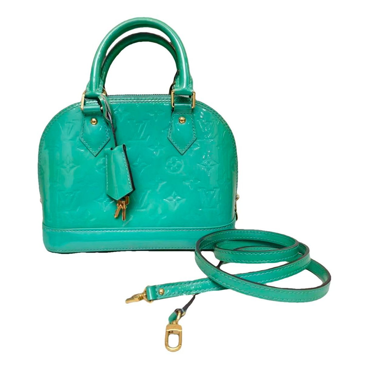 Alma BB patent leather handbag