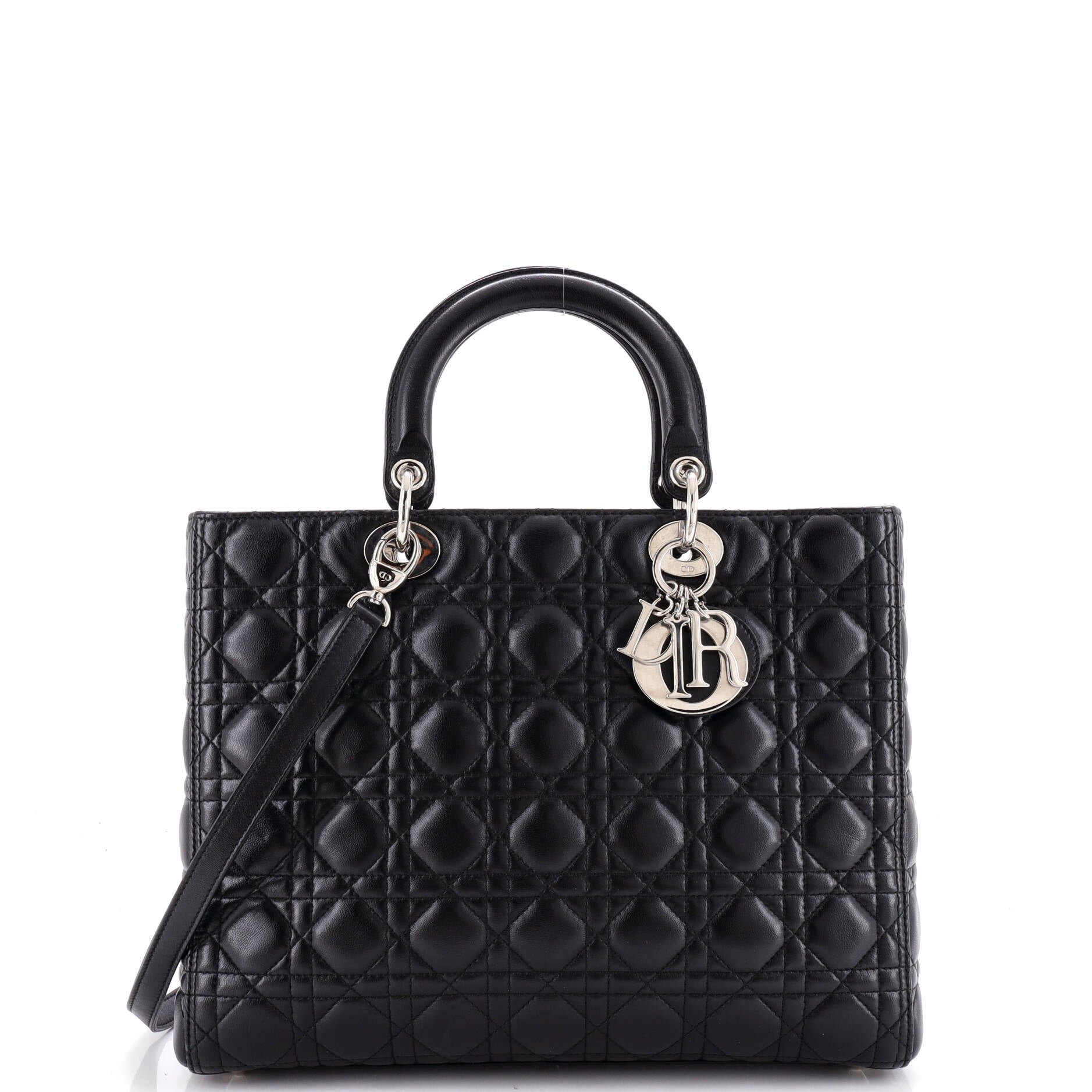 Lady Dior Bag Cannage Quilt Lambskin Large