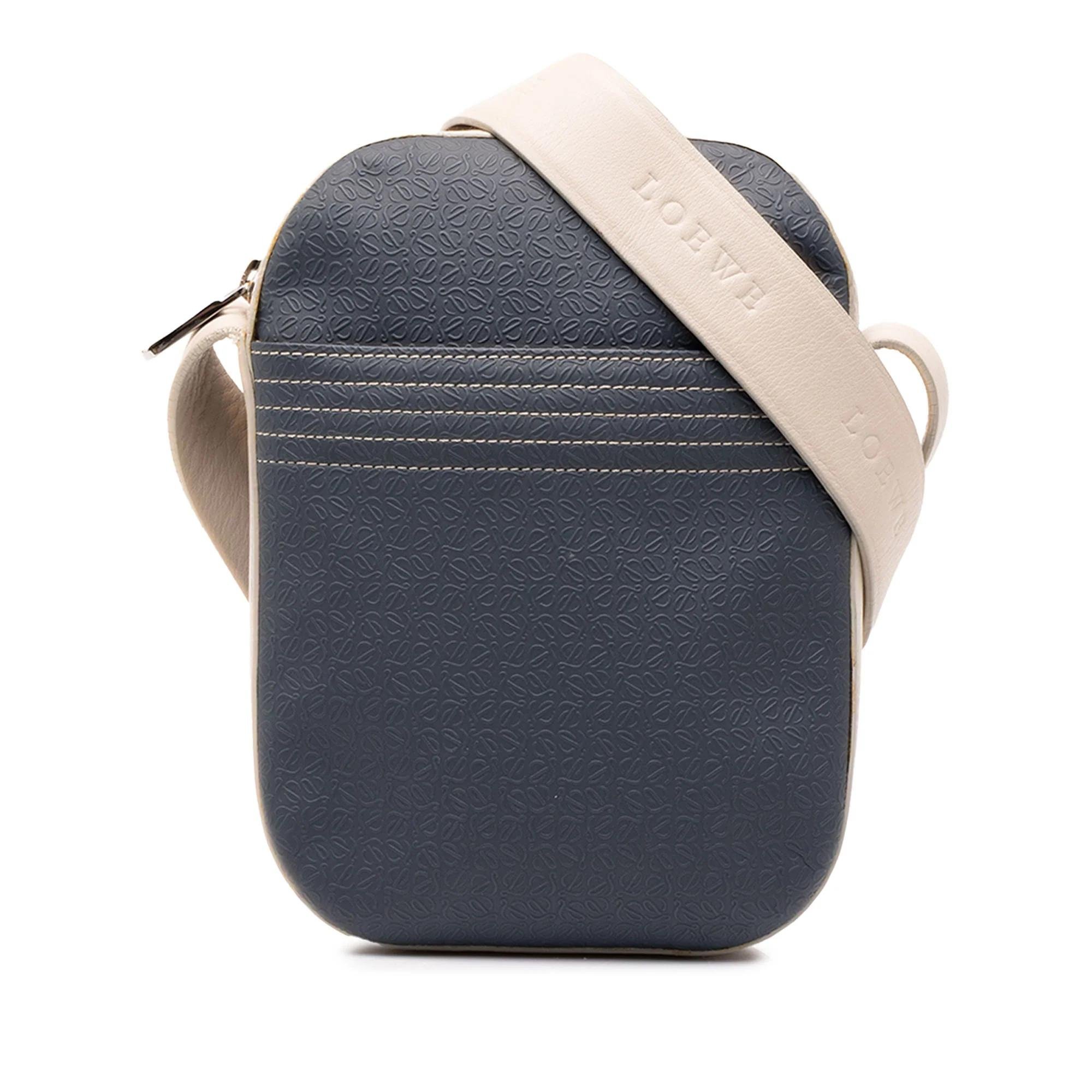 Anagram leather handbag
