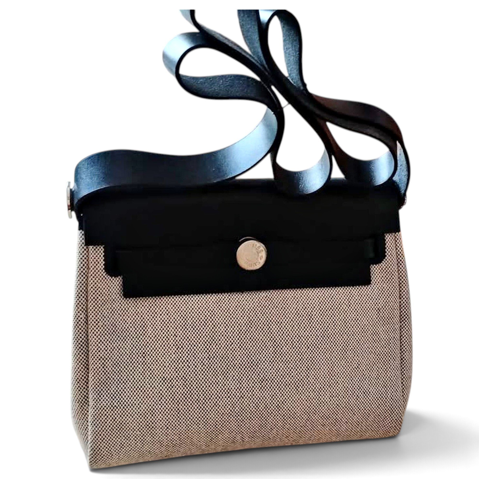 Hermes Herbag Handbag Beige