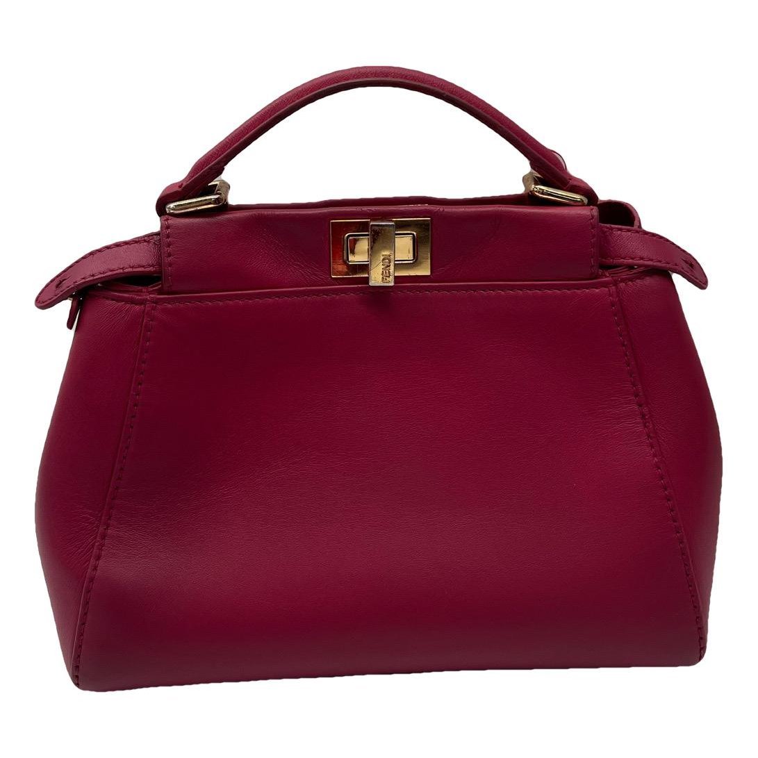 Peekaboo leather handbag