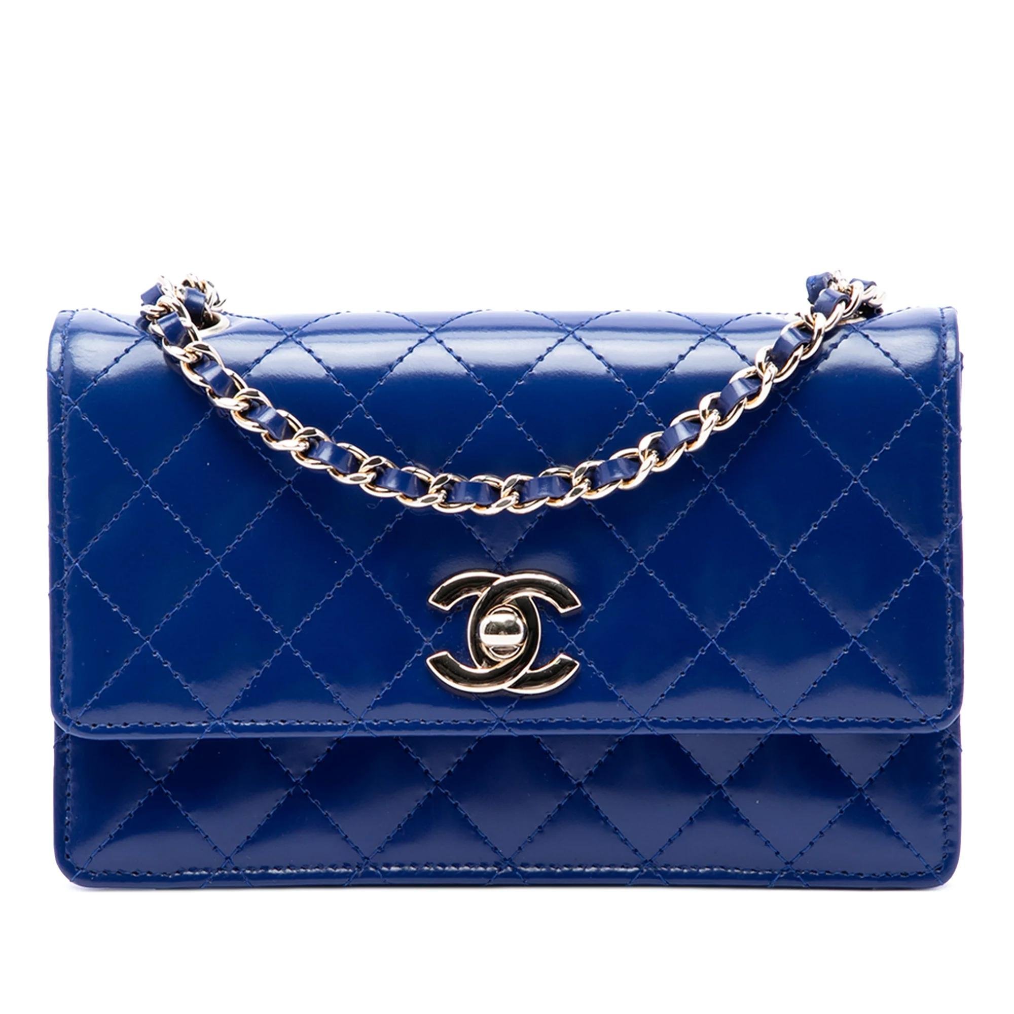 Patent leather handbag