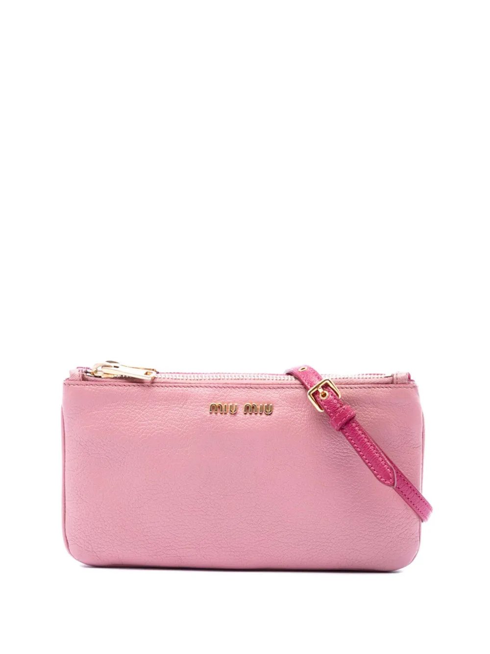 2010-2026 Bicolor Goatskin Madras Double Zip crossbody bag