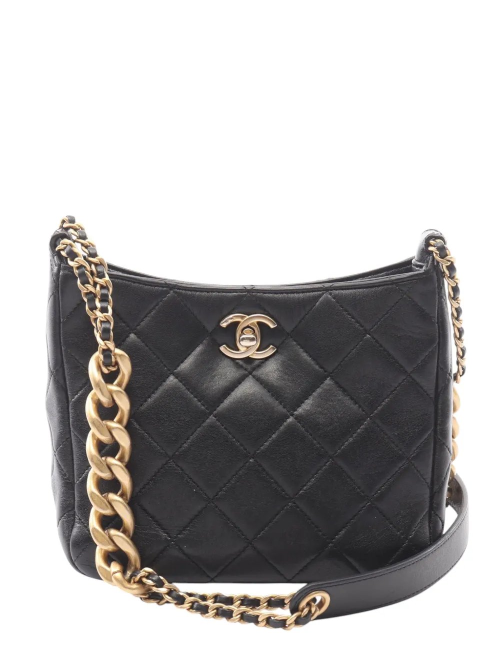 2021-2026 CC Quilted Lambskin hobo bag