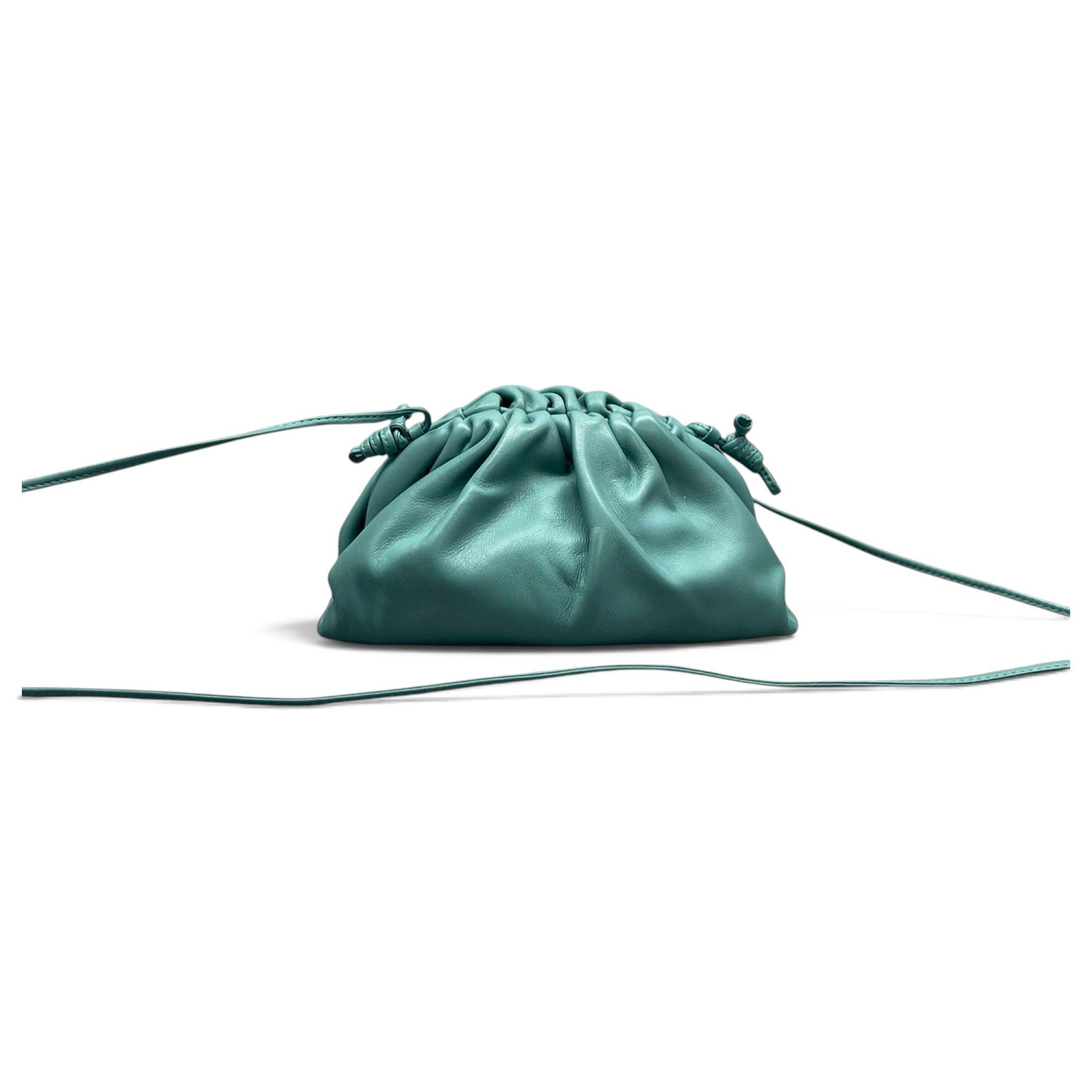 Pouch leather crossbody bag