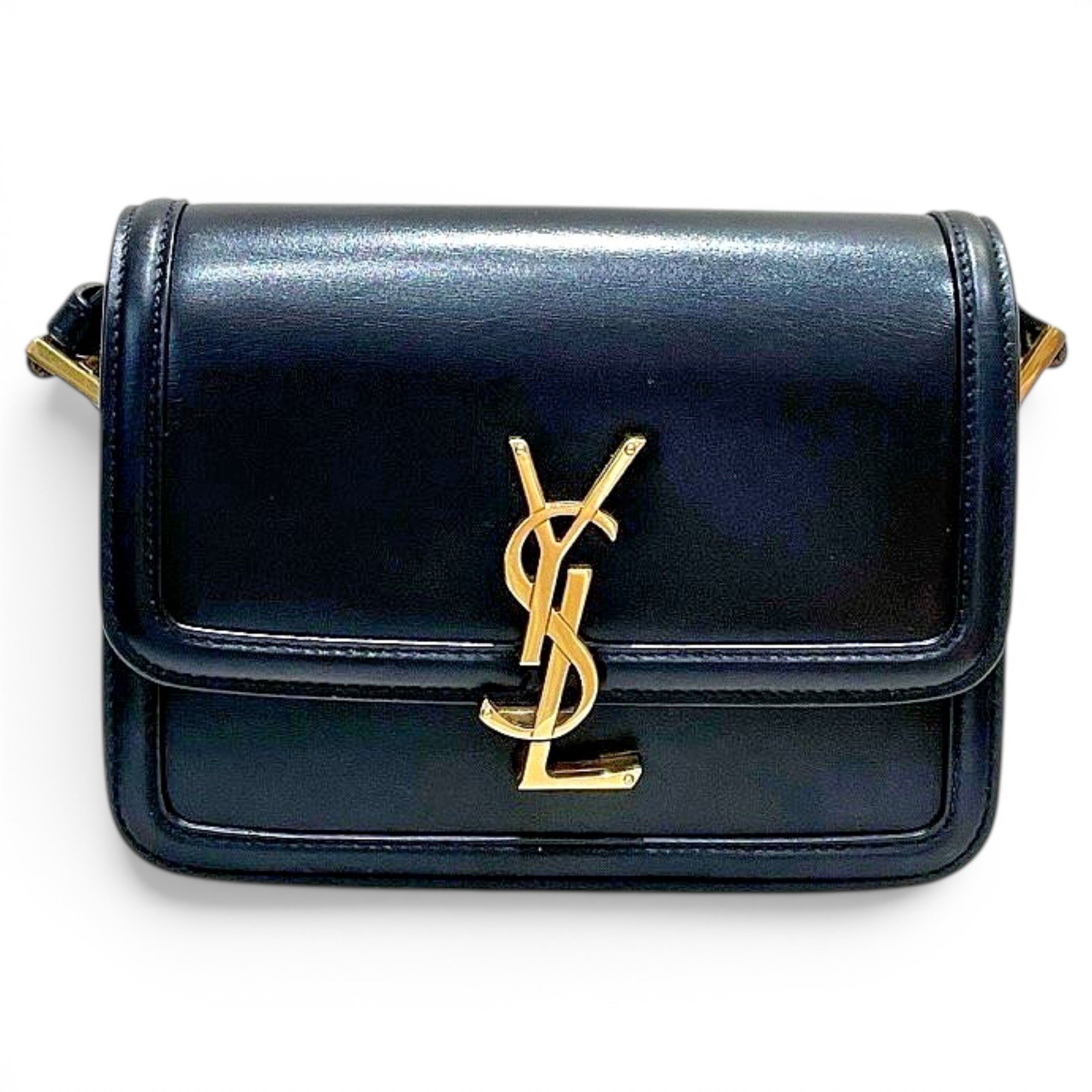 Solférino leather handbag