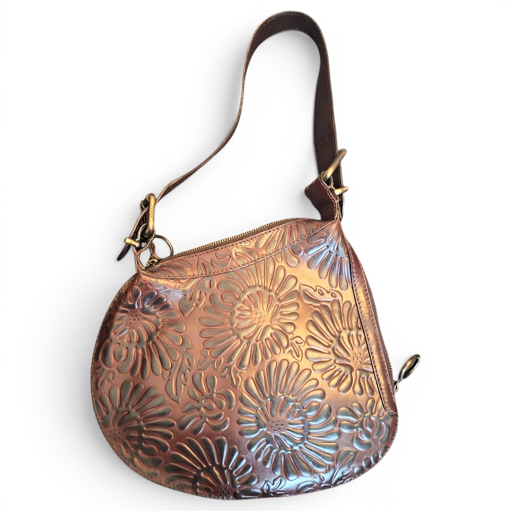 Oyster leather handbag